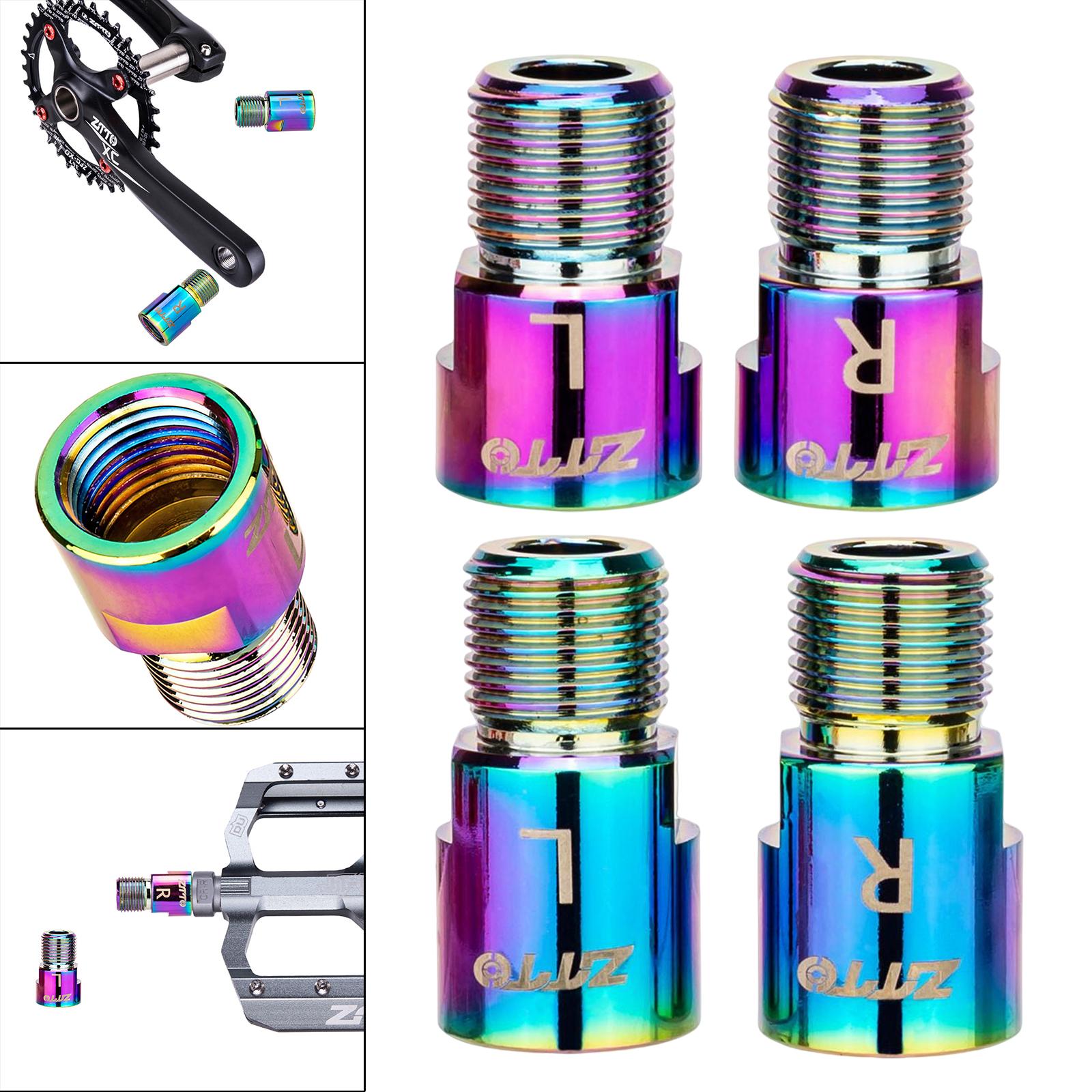 1Pair Bike Pedal extenders 9/16inch Cycling Accessories Spacers Kit 16MM