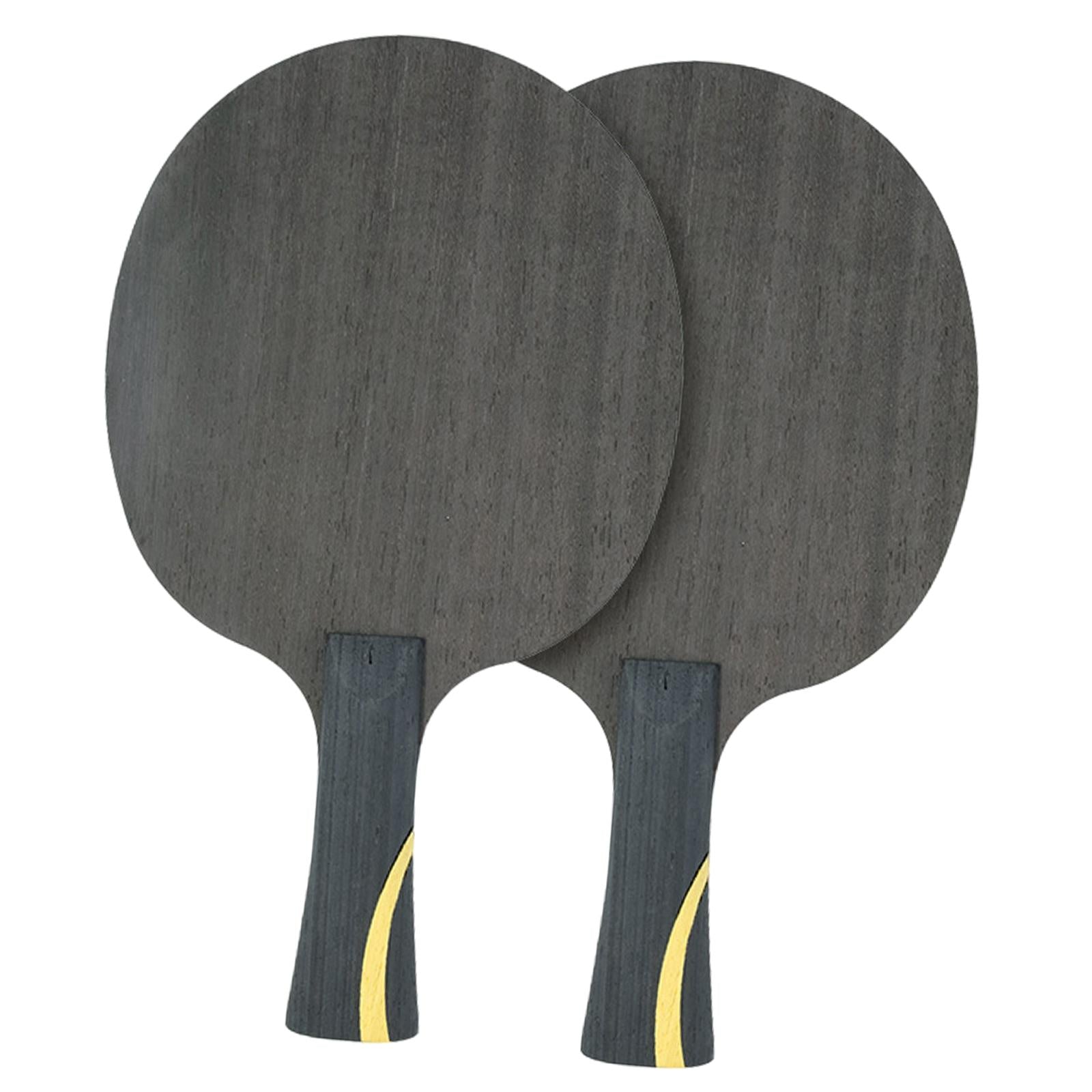 1 PC Table Tennis Blade Adult Unisex Offensive Curve 7 Ply Table Tennis Bat Ebony fiber