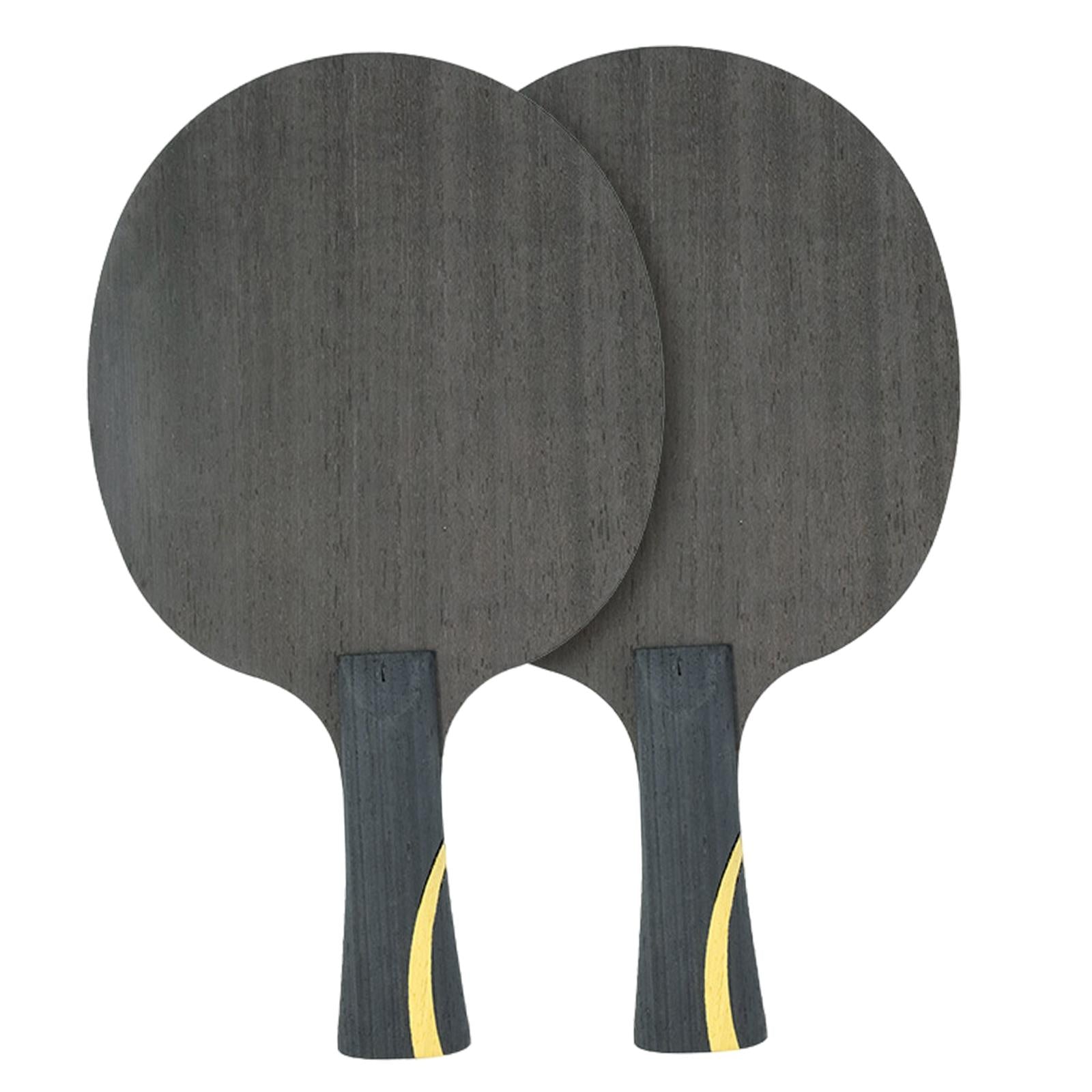 1 PC Table Tennis Blade Adult Unisex Offensive Curve 7 Ply Table Tennis Bat Ebony fiber