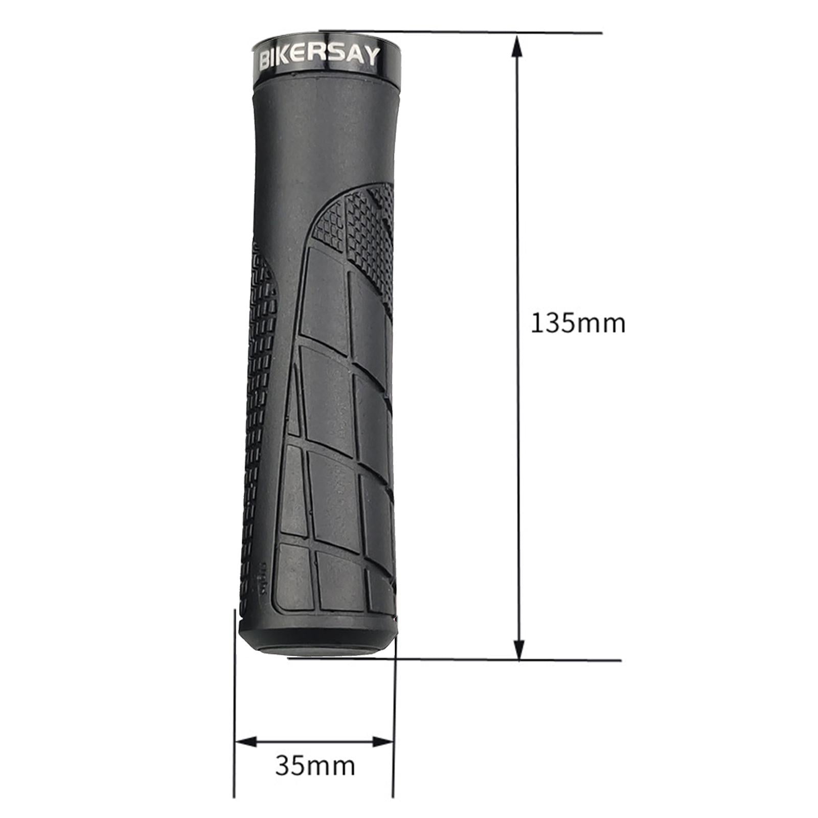 1 Pair Durable Bike Handlebar Grips Anti Slip MTB Cycling Handle Black