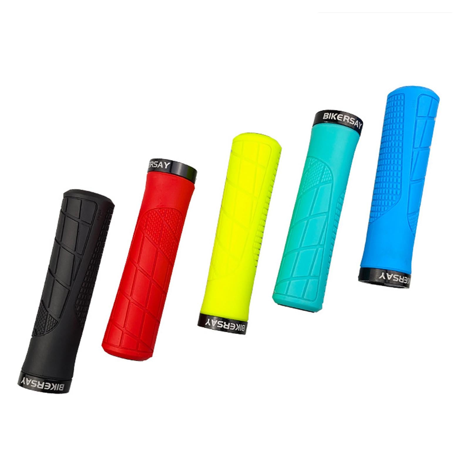1 Pair Durable Bike Handlebar Grips Anti Slip MTB Cycling Handle Black