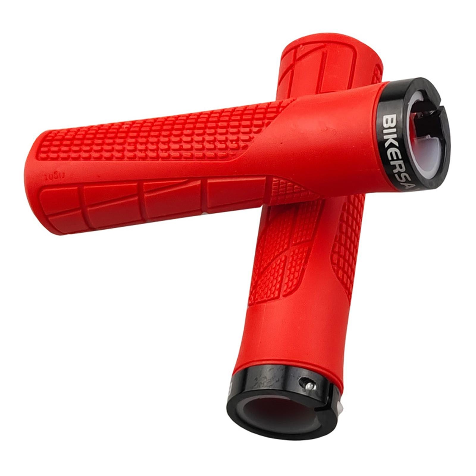 1 Pair Durable Bike Handlebar Grips Anti Slip MTB Cycling Handle Red