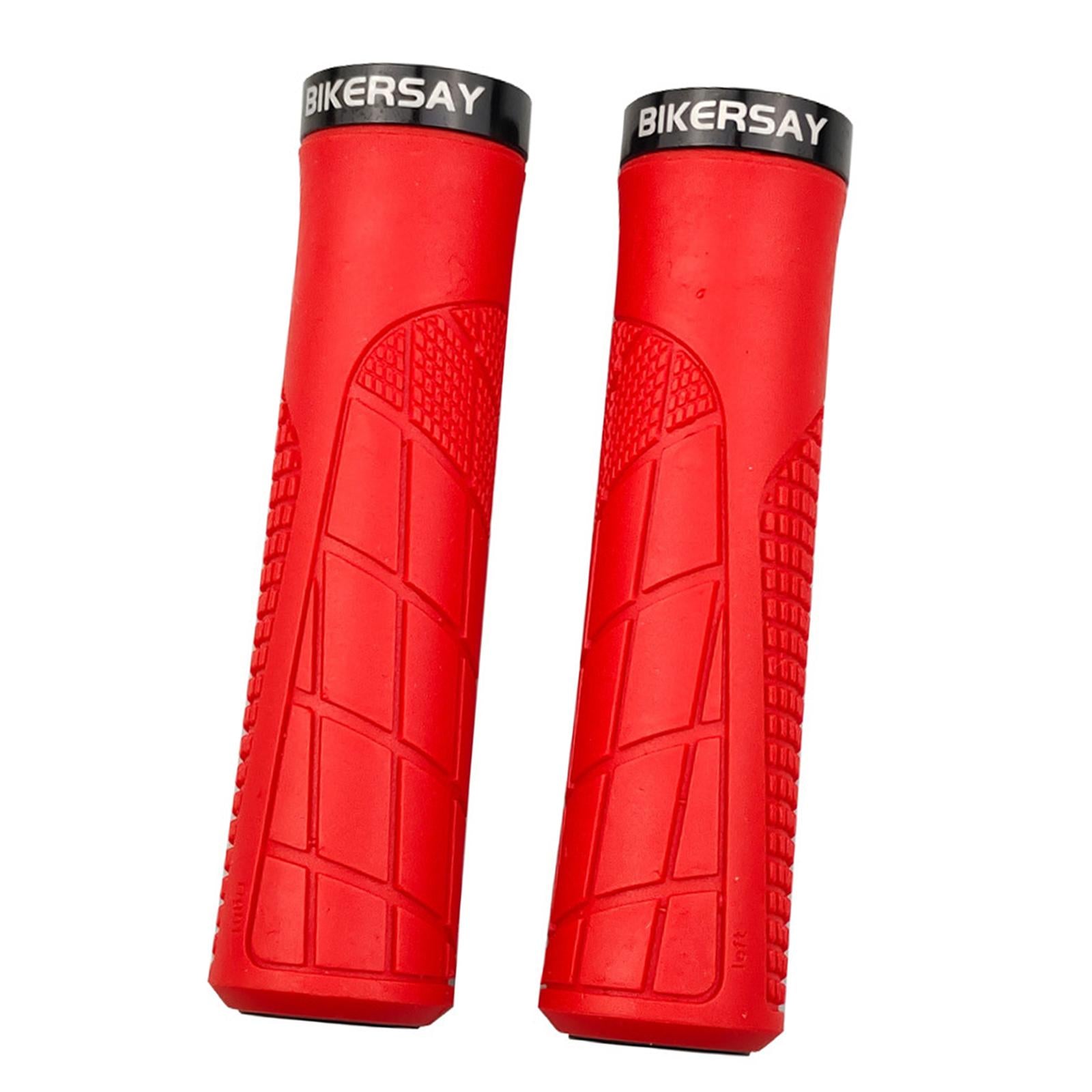 1 Pair Durable Bike Handlebar Grips Anti Slip MTB Cycling Handle Red