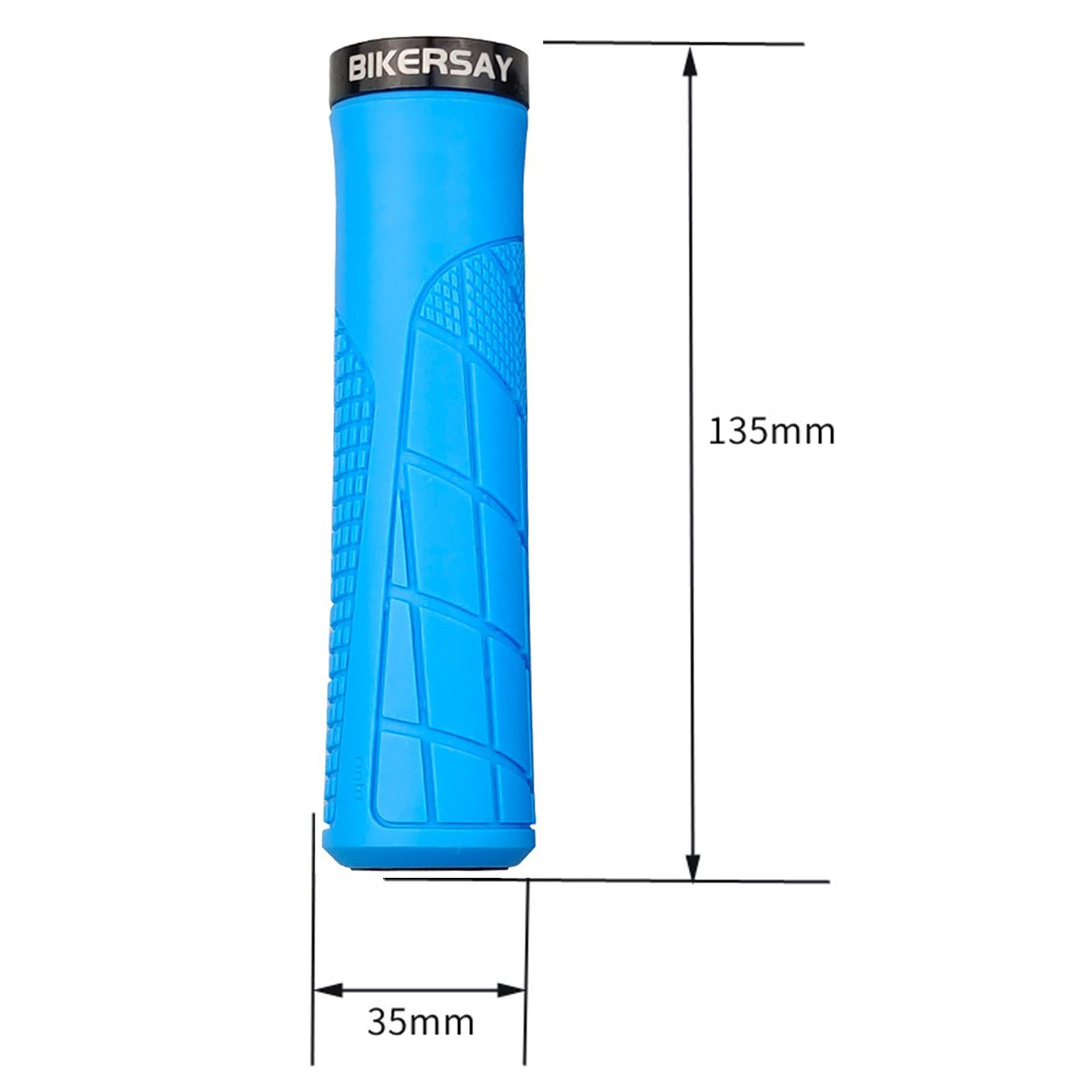 1 Pair Durable Bike Handlebar Grips Anti Slip MTB Cycling Handle Light blue