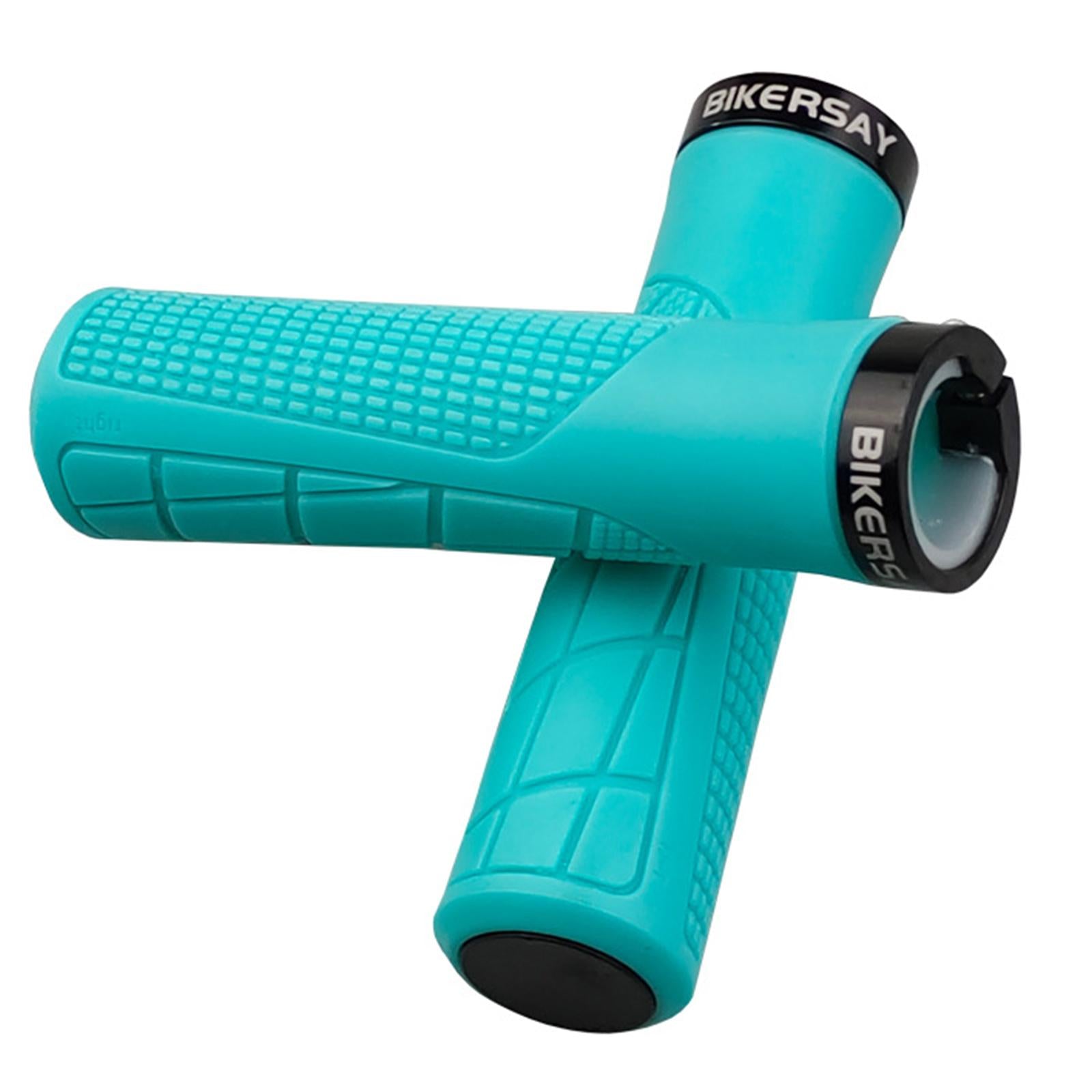 1 Pair Durable Bike Handlebar Grips Anti Slip MTB Cycling Handle Lake Blue