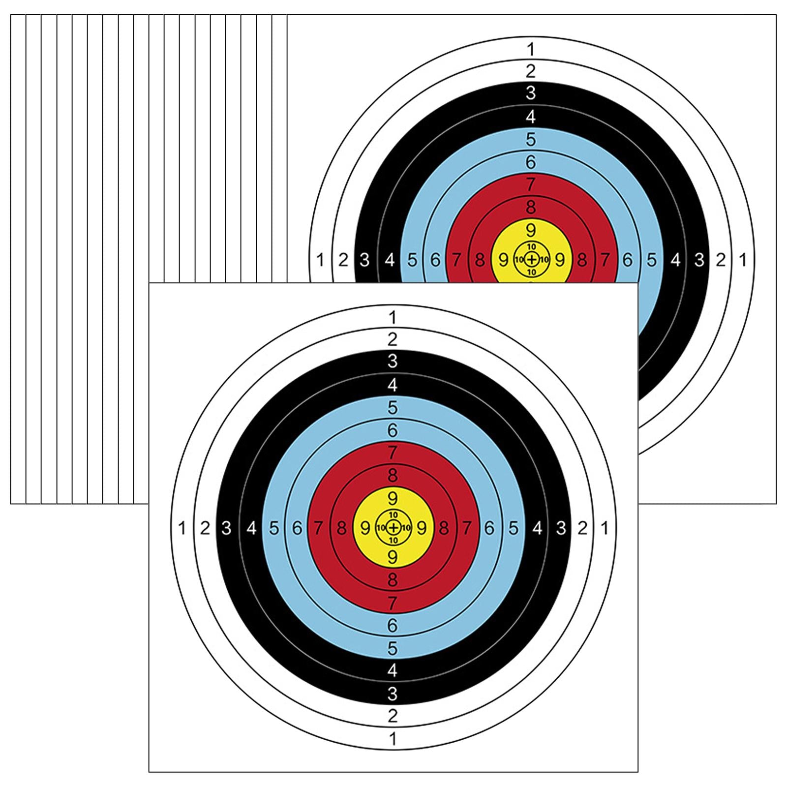20Pcs Reactive Shooting Target Bullseye for Shooting Training Sports Hunting