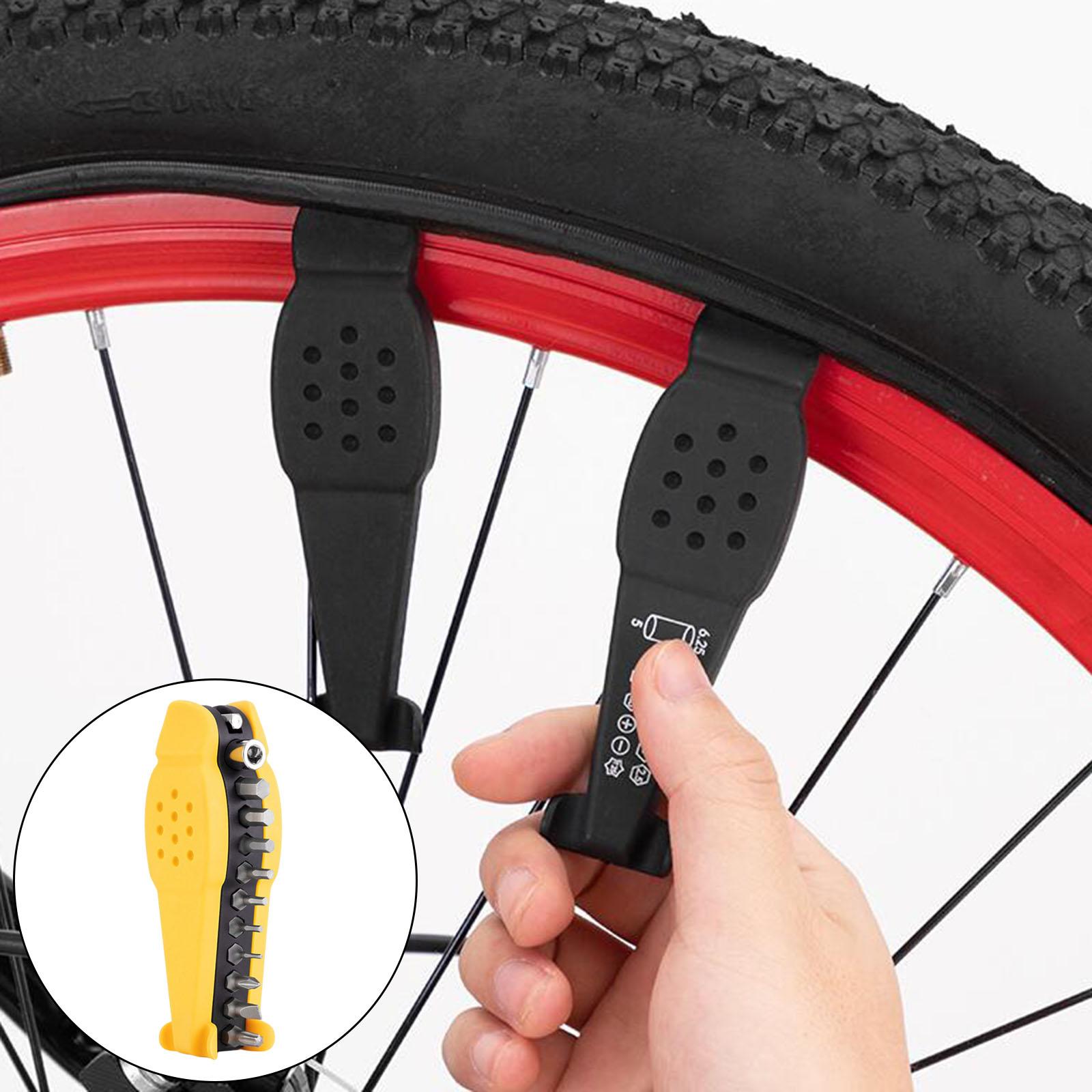 15 in 1 Multi Bicycle Bike Screwdriver Tool Repair Kit Cycling Lever Yellow