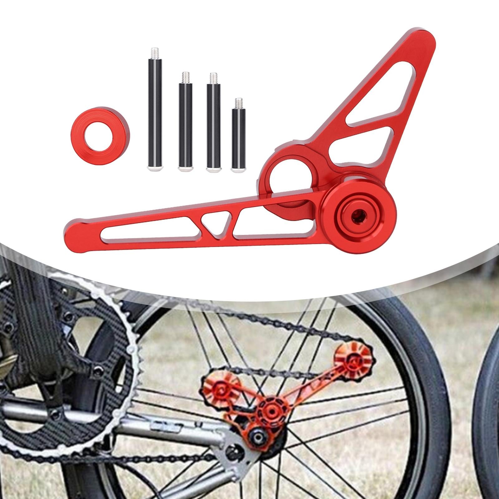 1-6 Speed Chain Tensioner Folding Bike Bicycle Stabilizer Red