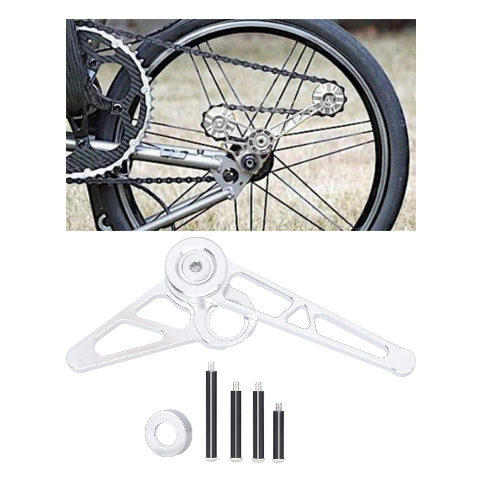 1-6 Speed Chain Tensioner Folding Bike Bicycle Stabilizer Silver