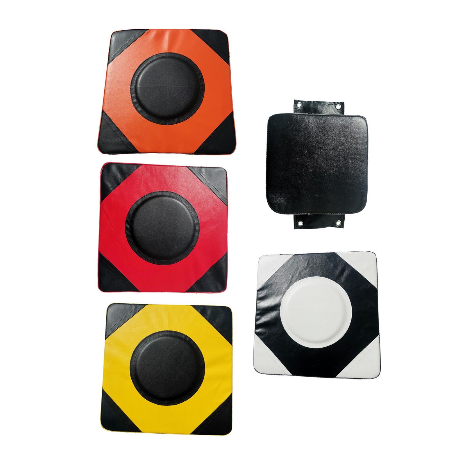 1Pcs Wall Focus Target Punch Boxing Bag Square Foam Taekwondo for Outdoor Black Red