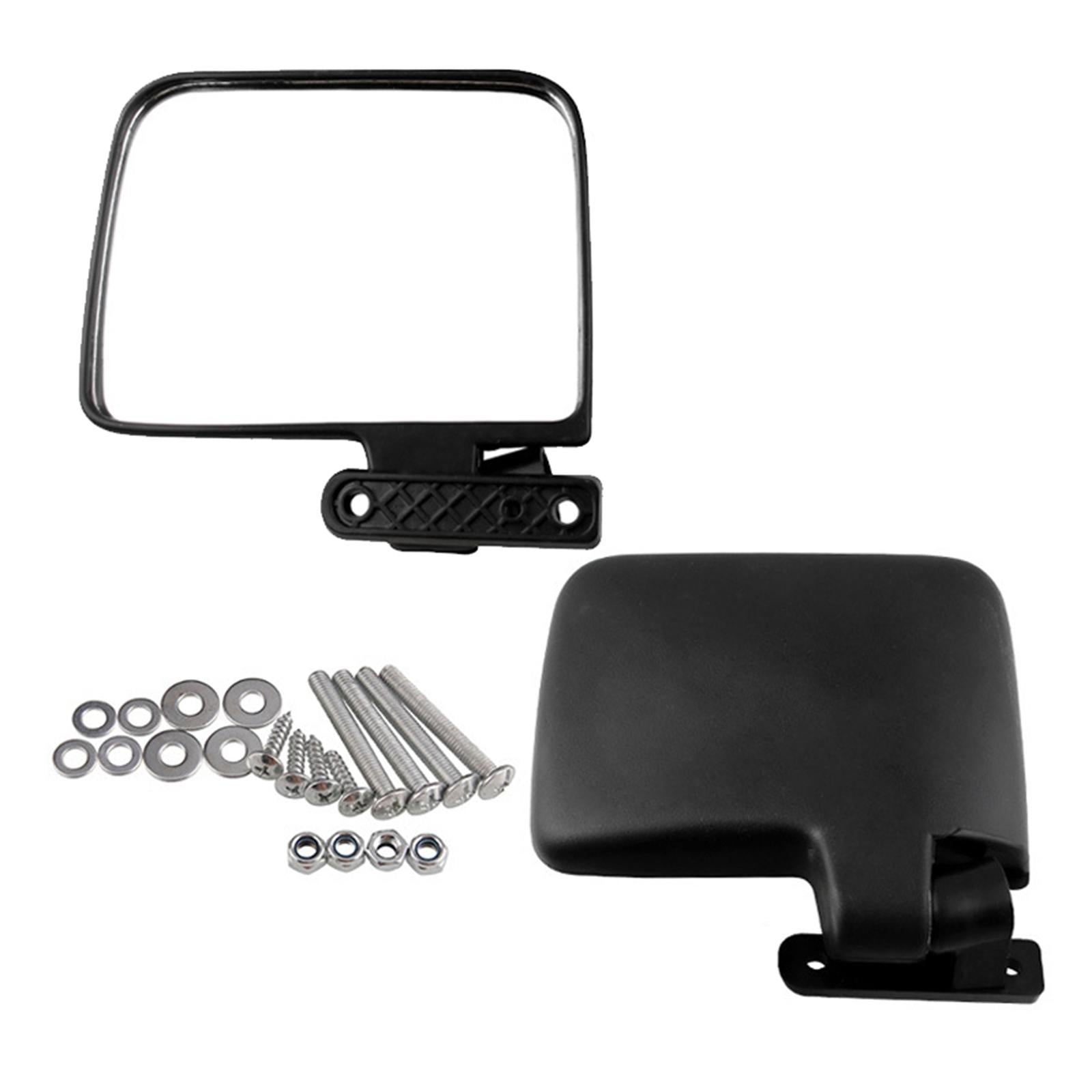 1Pair Golf Carts Side Mirrors Reversing Folding Adjustable Golf Cart Mirror