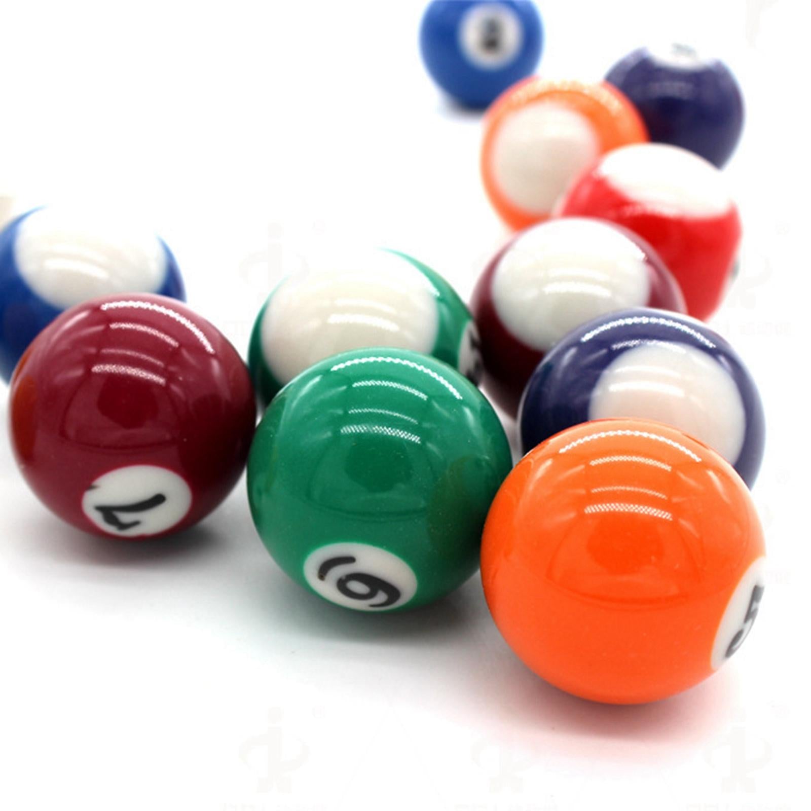 16Pcs Mini Billiard Balls Pool Table Balls 25mm Kids Toys for Leisure Sports