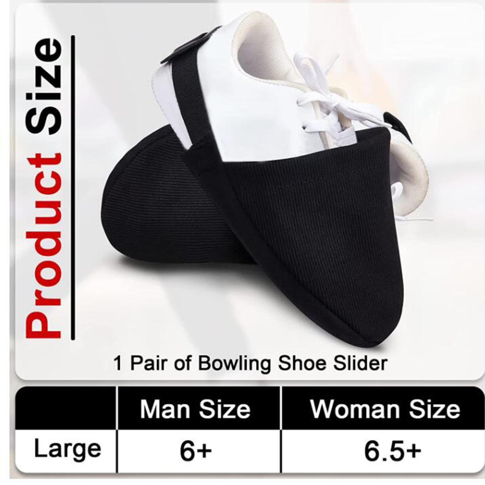 1Pair Bowling Shoe Cover Black Universal Outdoor Anti Slip Shoe Sliders