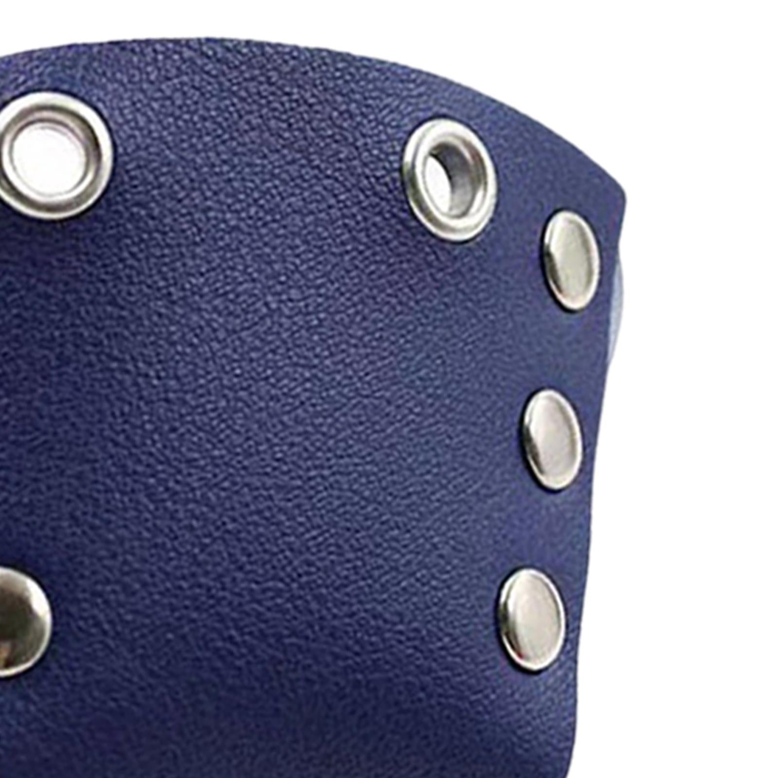 1 Pair Roller Skate Toe Guards Outdoor Artificial Leather Detachable Accs Blue