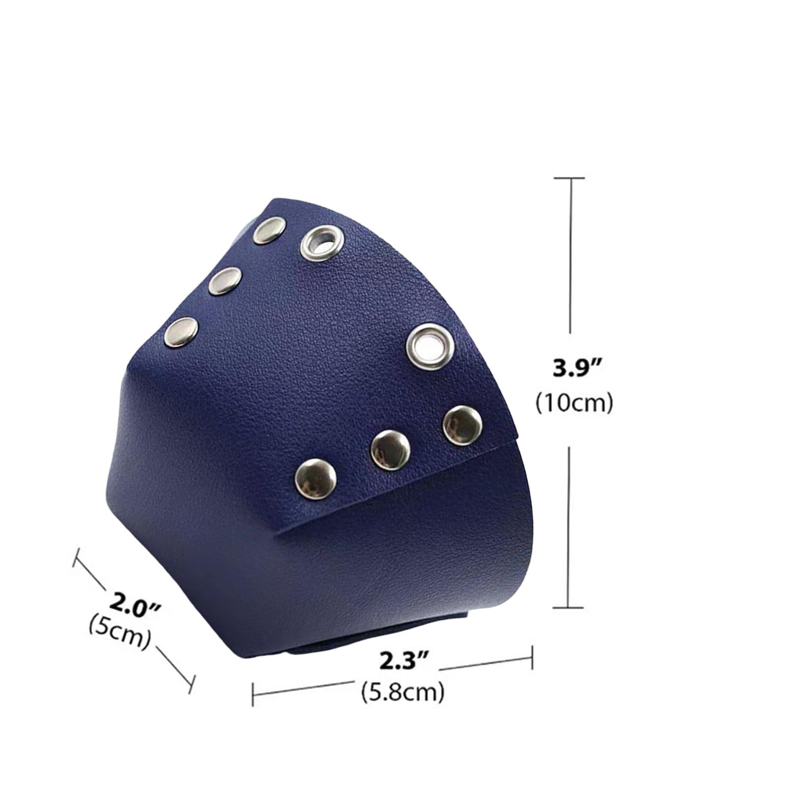 1 Pair Roller Skate Toe Guards Outdoor Artificial Leather Detachable Accs Blue