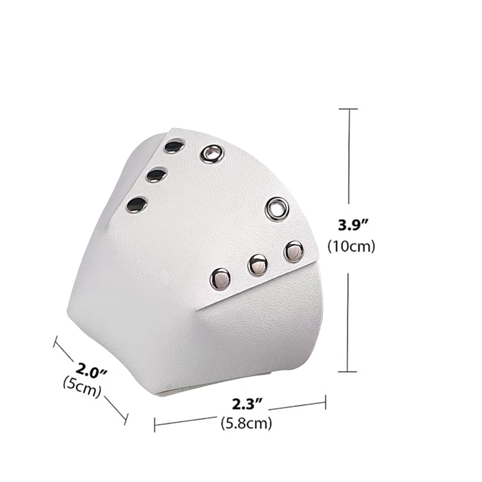 1 Pair Roller Skate Toe Guards Outdoor Artificial Leather Detachable Accs White