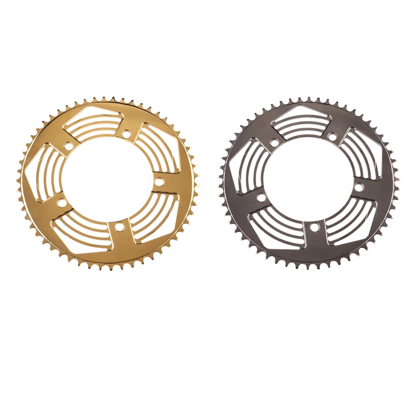 130BCD Folding Bikes Chainring Replacement Aluminum Sprocket 54T Gold