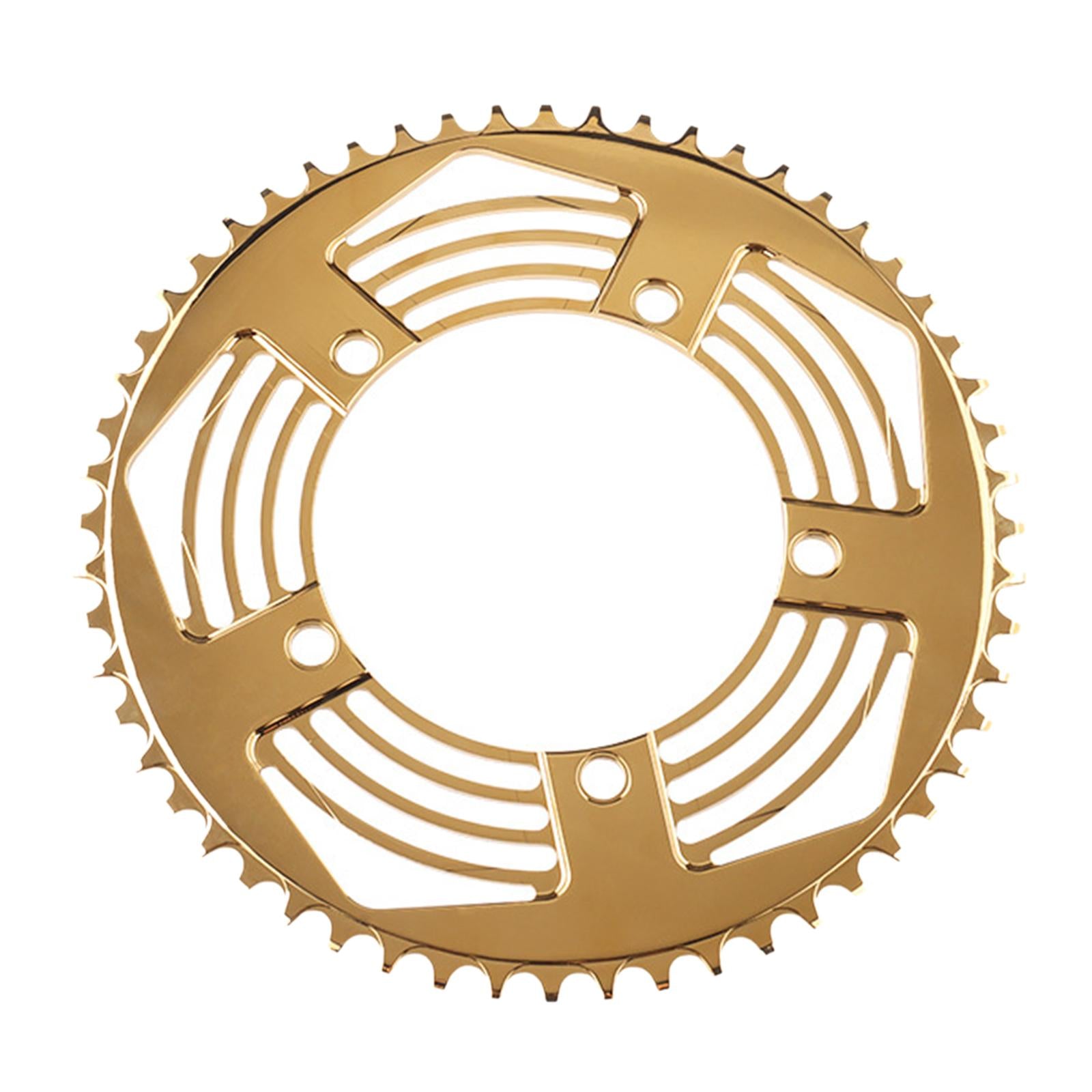 130BCD Folding Bikes Chainring Replacement Aluminum Sprocket 56T Gold