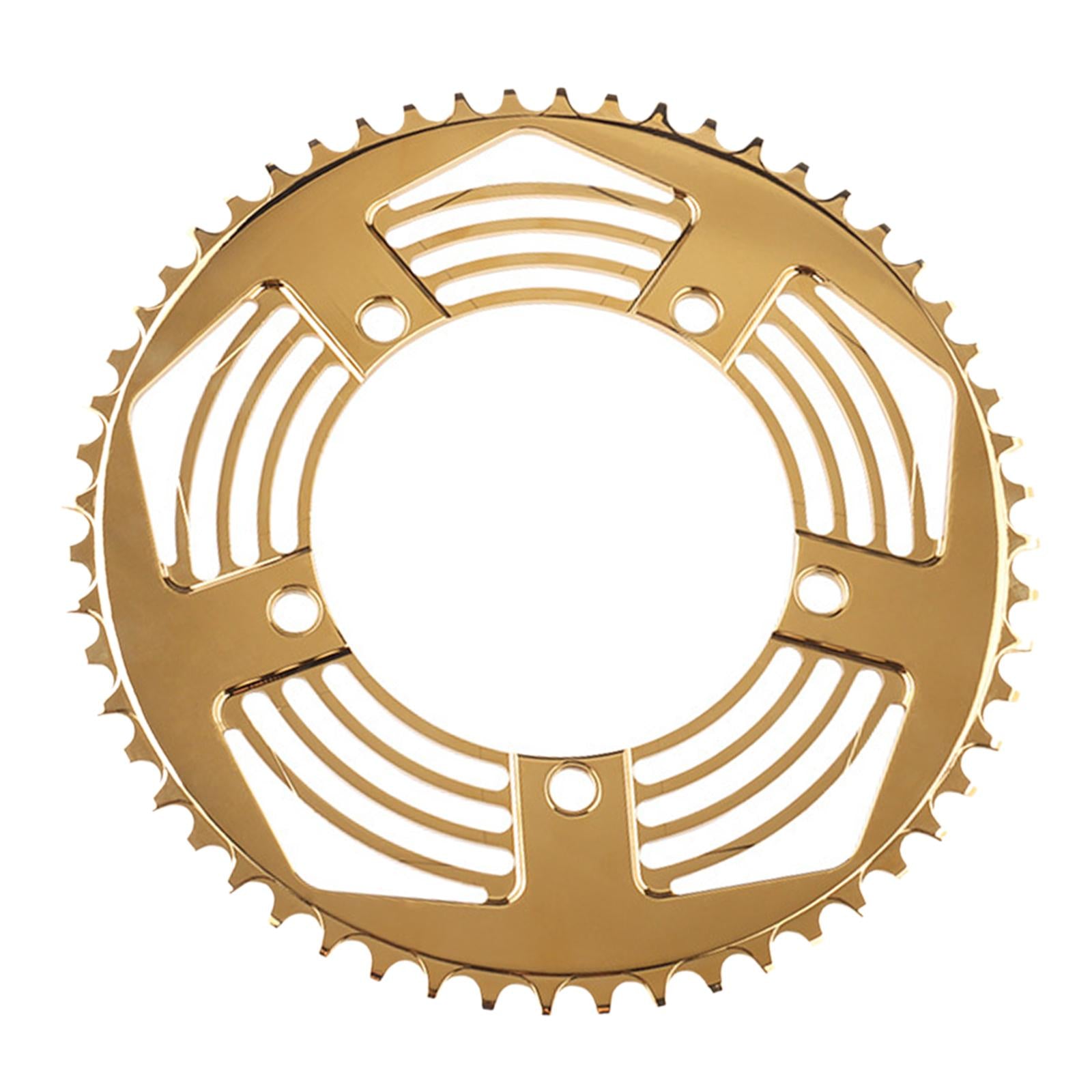 130BCD Folding Bikes Chainring Replacement Aluminum Sprocket 56T Gold