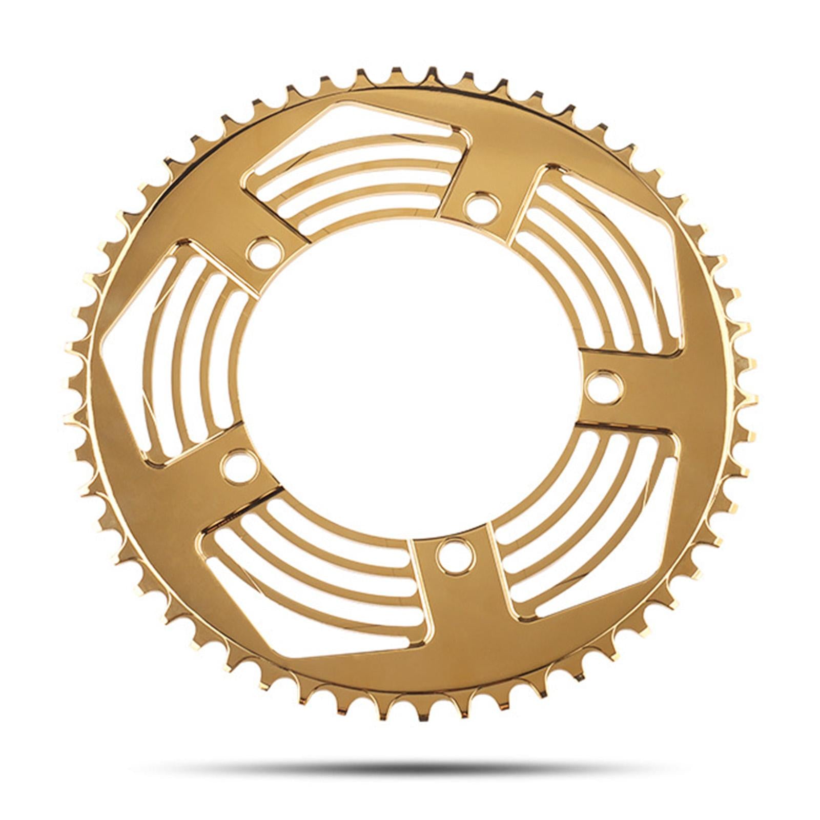 130BCD Folding Bikes Chainring Replacement Aluminum Sprocket 56T Gold