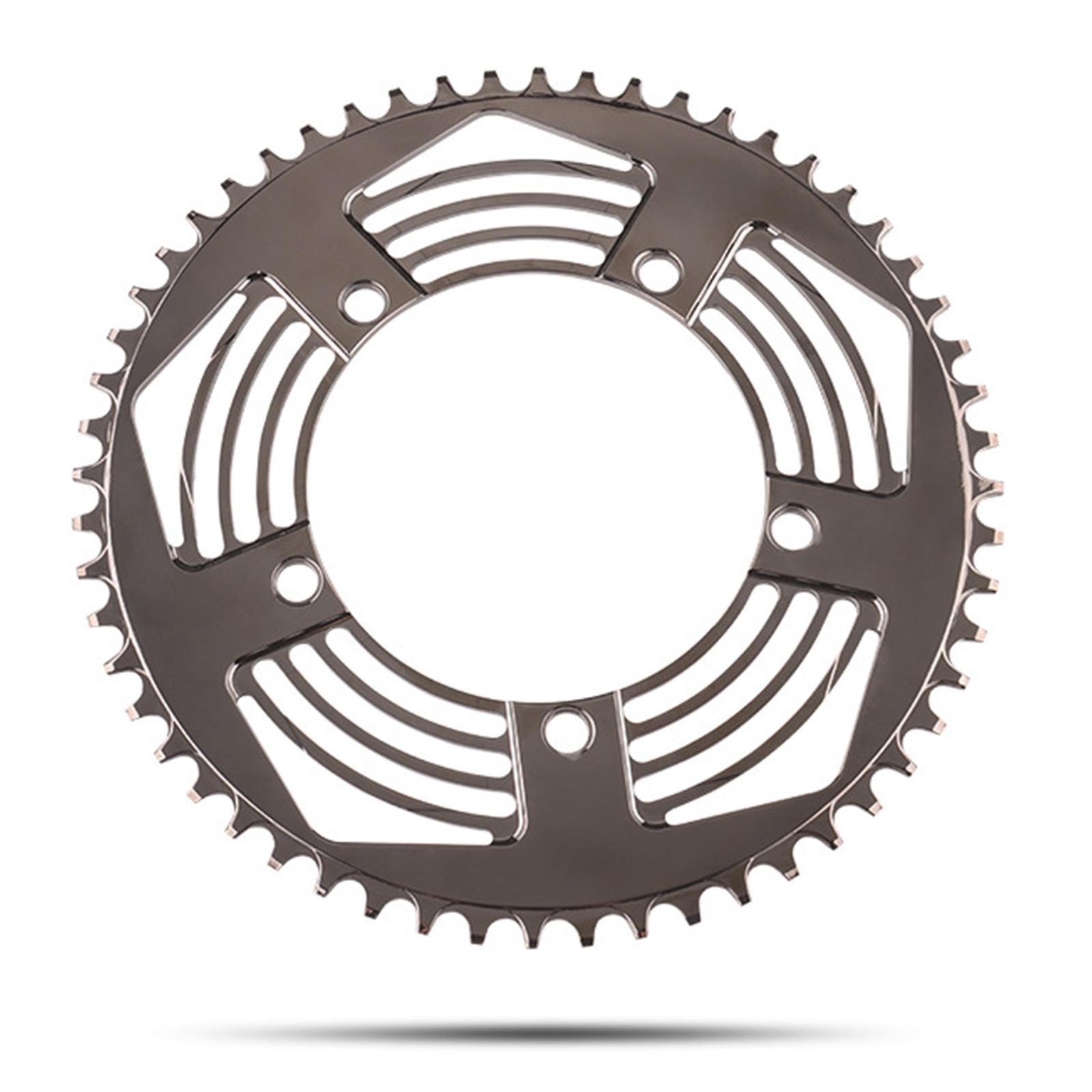 130BCD Folding Bikes Chainring Replacement Aluminum Sprocket 56T Black