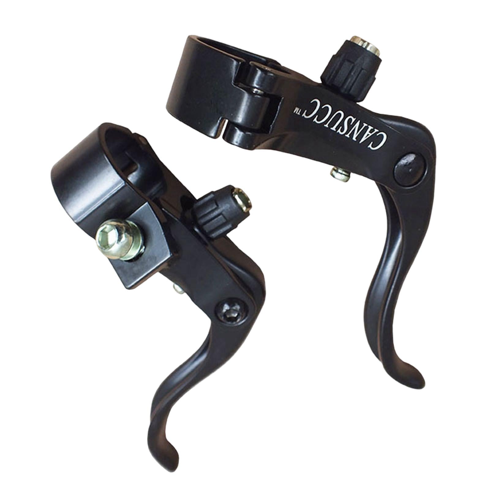 1 Pair Bike Brake Lever Handlebar Aluminum Alloy Durable for Kids Road MTB Black