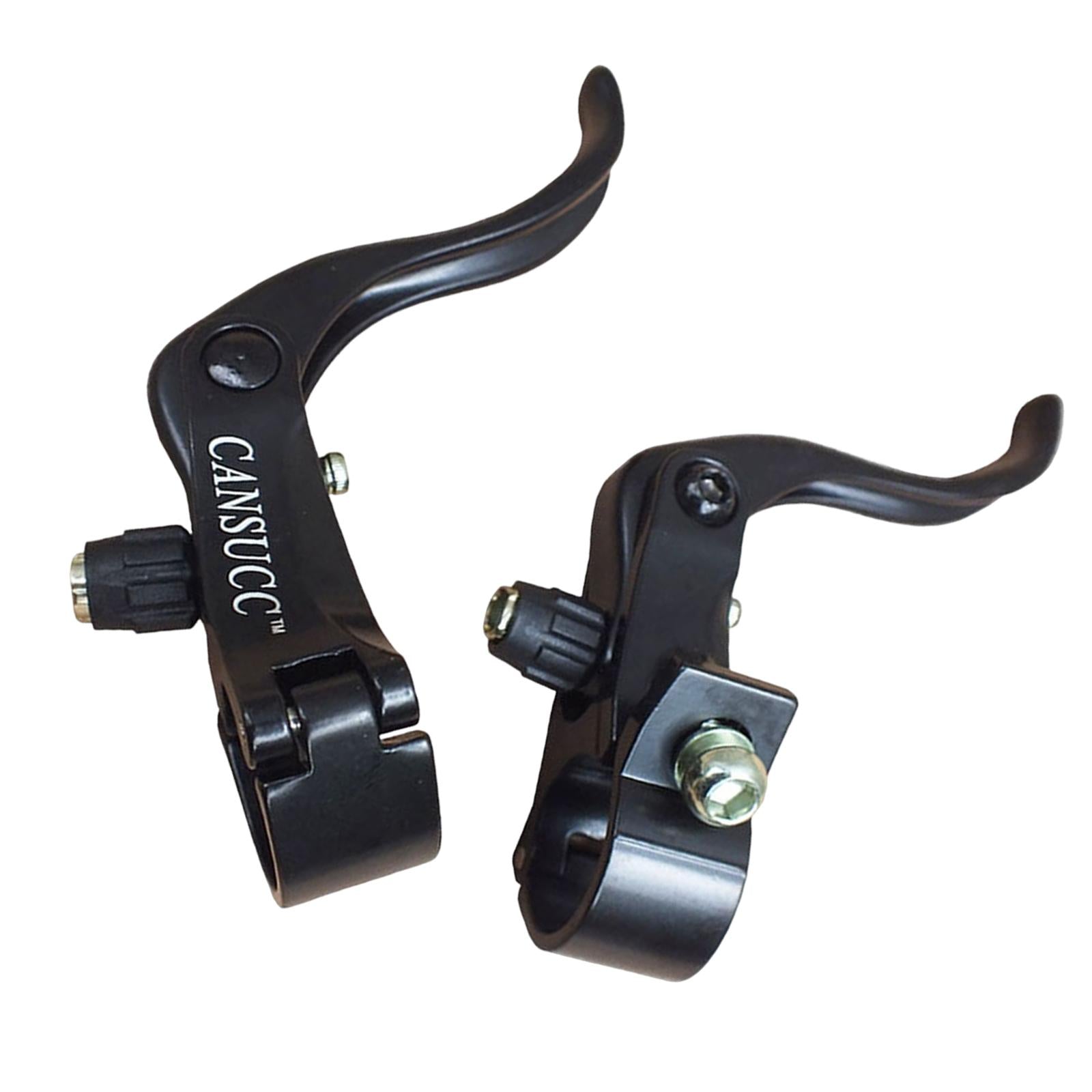 1 Pair Bike Brake Lever Handlebar Aluminum Alloy Durable for Kids Road MTB Black