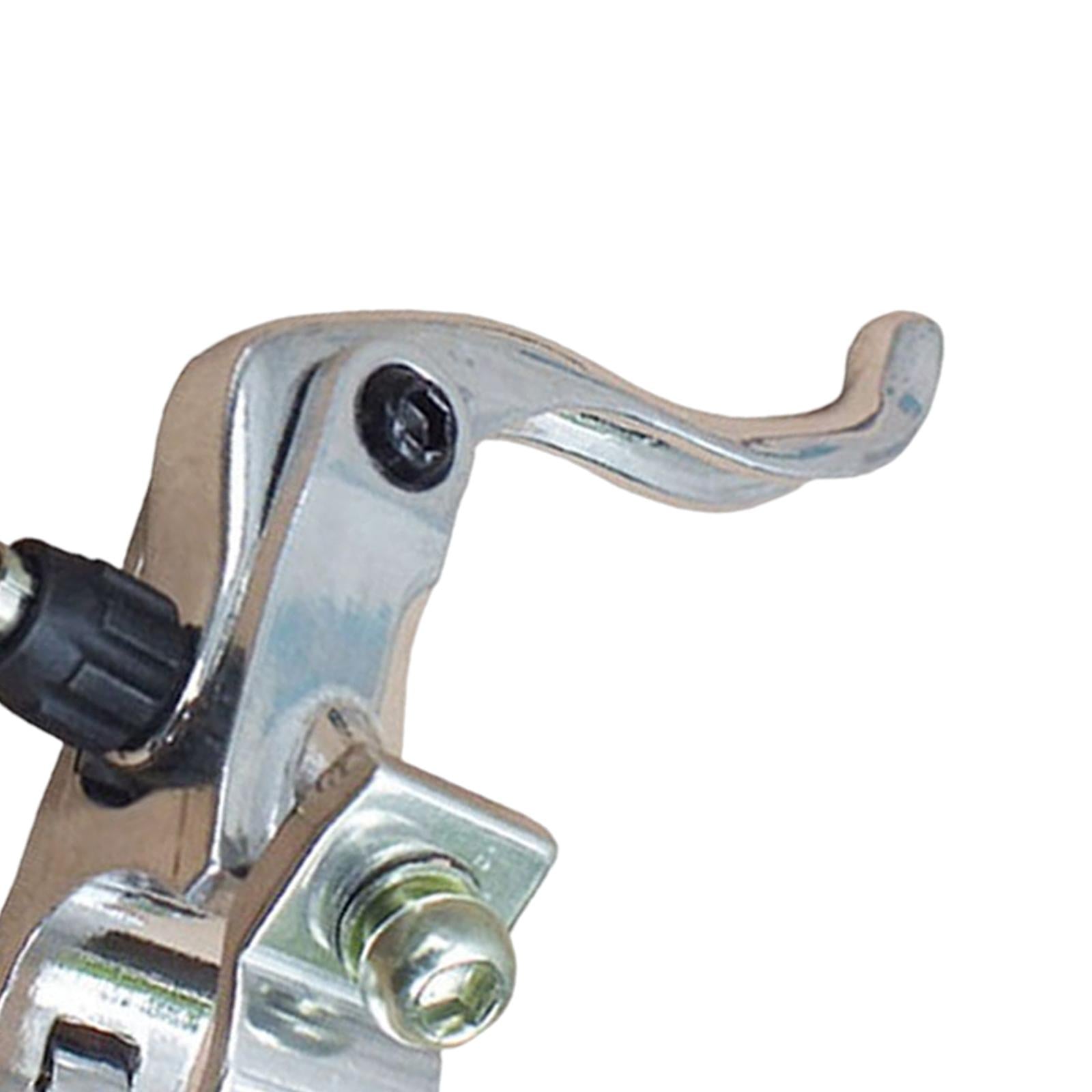 1 Pair Bike Brake Lever Handlebar Aluminum Alloy Durable for Kids Road MTB Silver