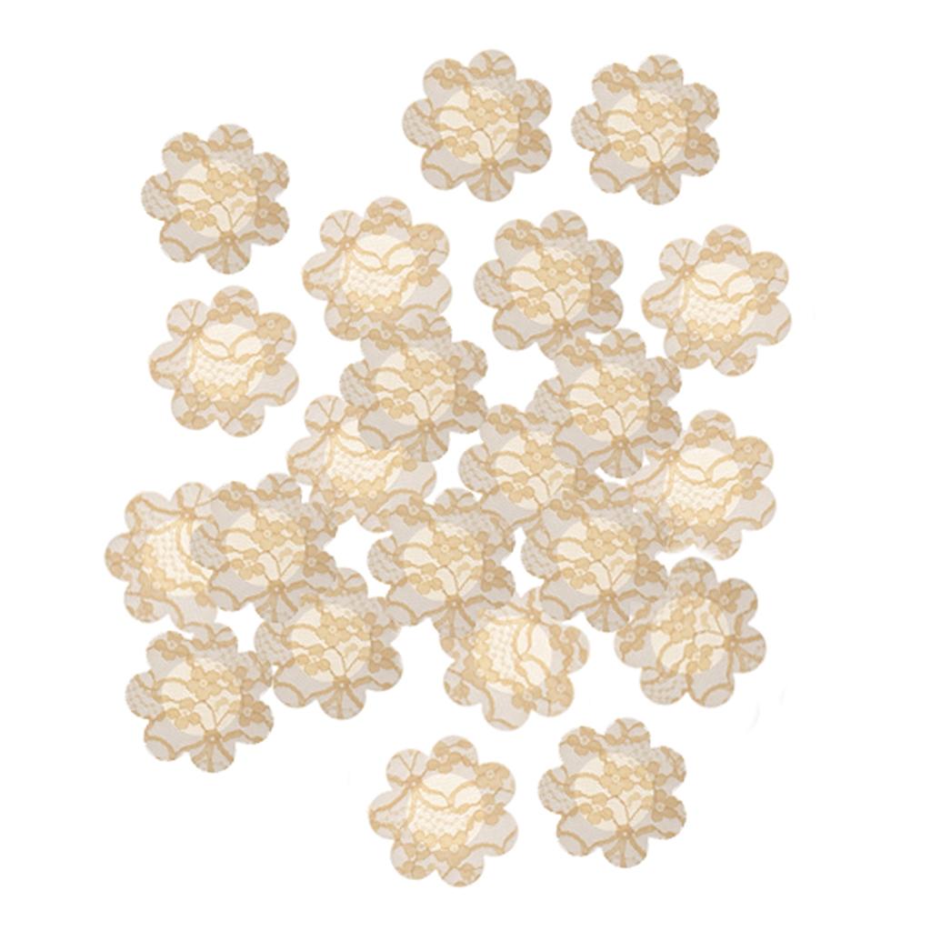 20Pcs Flower Breast Nipple Pasties Cover Bra Pad Self Adhesive Sticker Nude