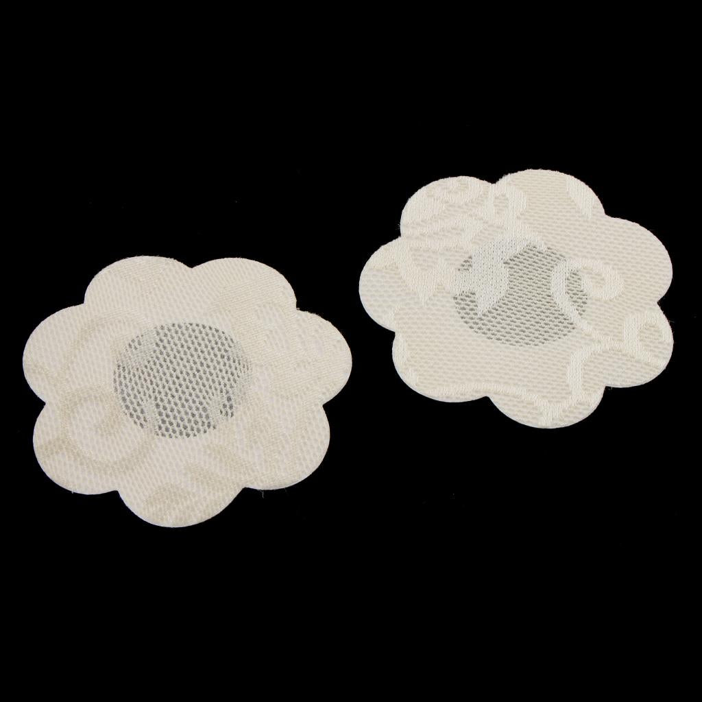 20Pcs Flower Breast Nipple Pasties Cover Bra Pad Self Adhesive Sticker Nude