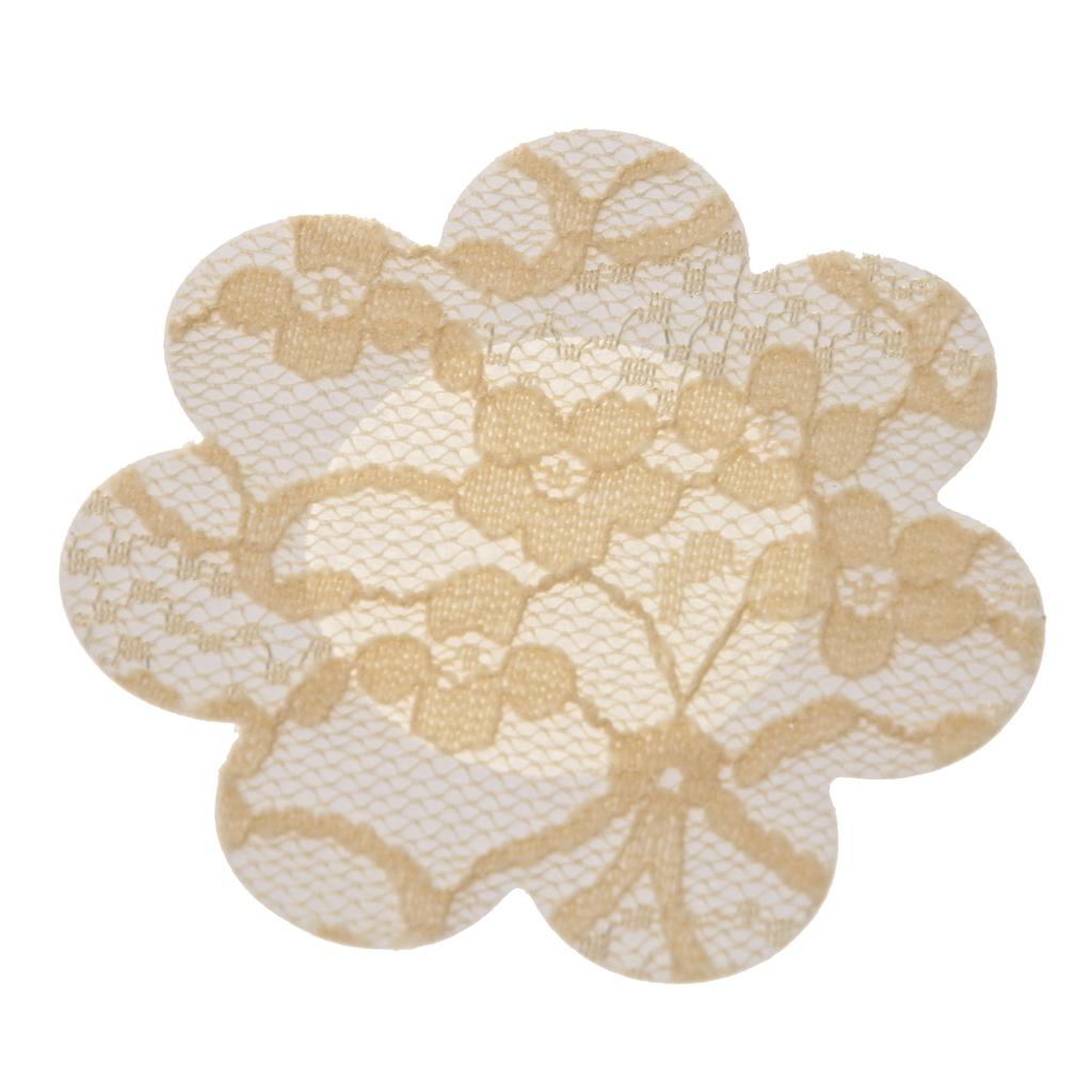 20Pcs Flower Breast Nipple Pasties Cover Bra Pad Self Adhesive Sticker Nude