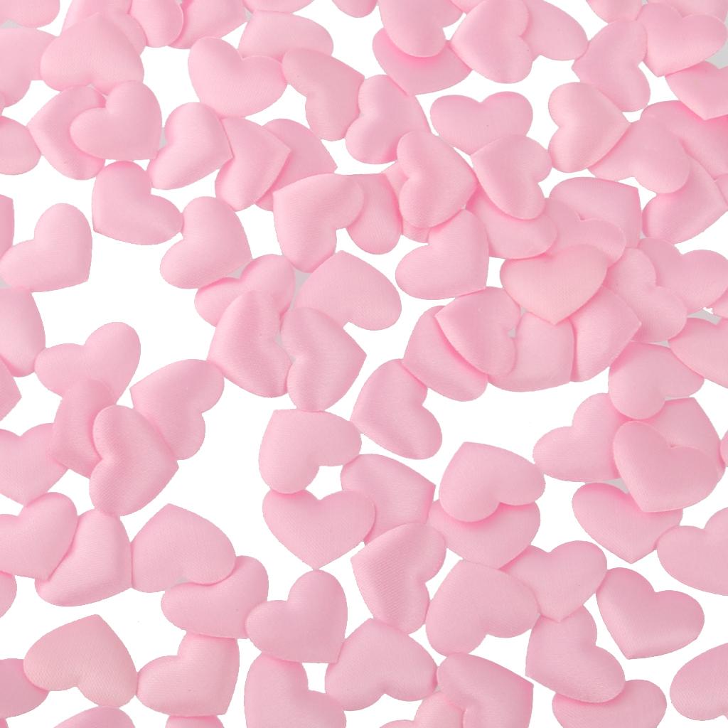 200Pcs Pink Heart Petal Flower Wedding Engagement Confetti Party Table Decor