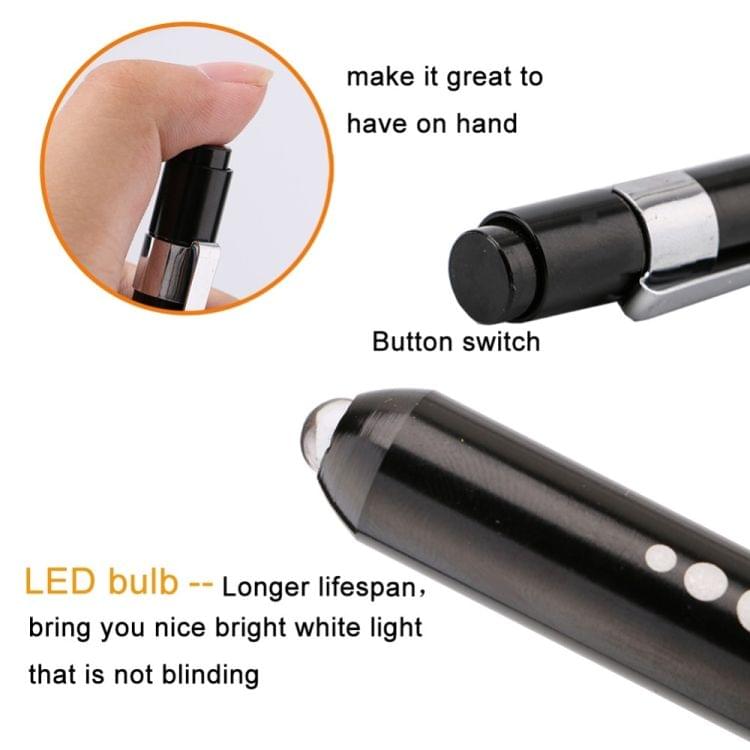 5 PCS Mini Pocket Penlight Torch Light LED Flashlight Mouth Ear Care Inspection Lamp(Yellow)
