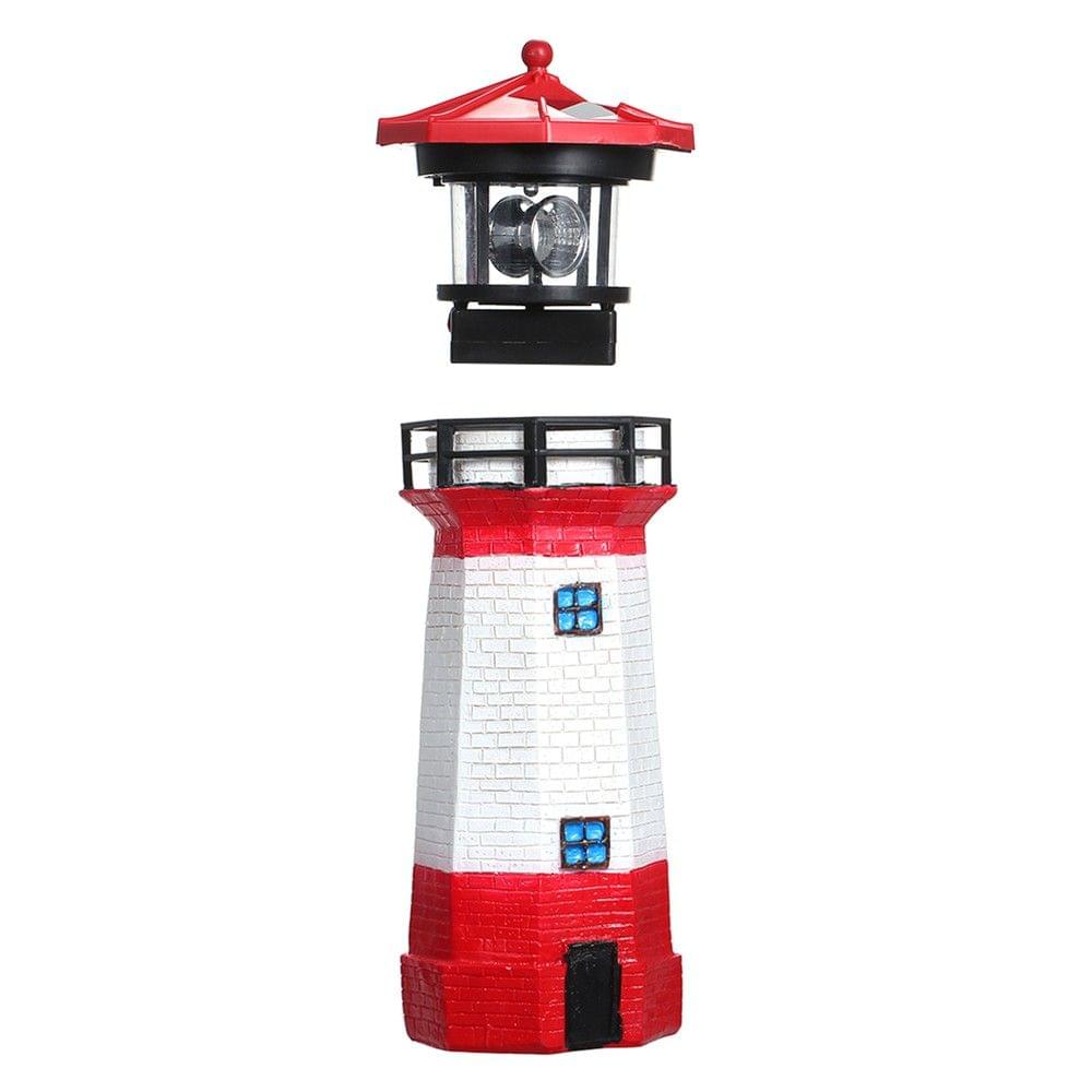 Solar Lighthouse with Rotating Lamp – UNIQBUY