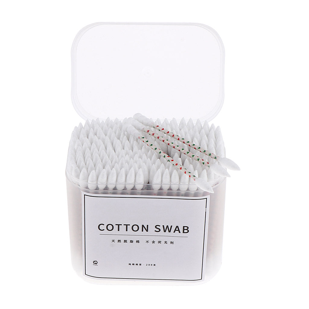 200x Cosmetic Cotton Swabs Cleaning Pads Makeup Applicator Tools 77 x 6 mm