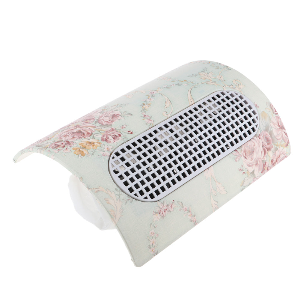 15W Non-spill Nail Art Dust Suction Vacuum Collector 3 Fans Suction Green