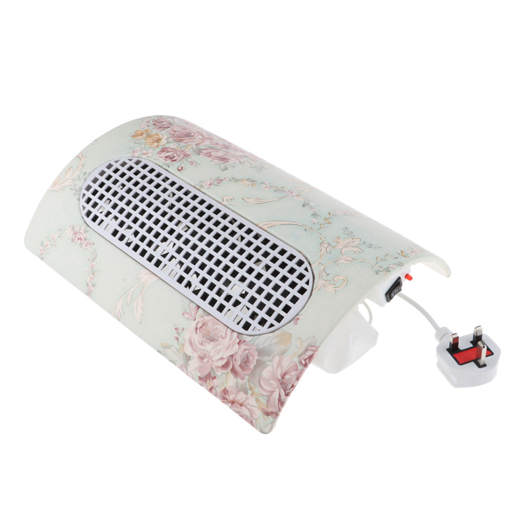 15W Non-spill Nail Art Dust Suction Vacuum Collector 3 Fans Suction Green