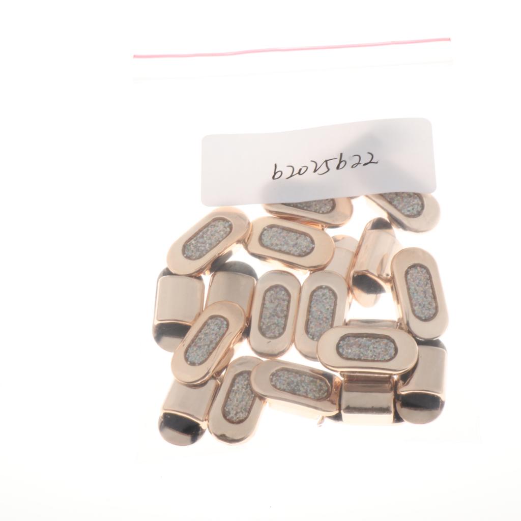 20pcs Plastic Dreadlocks Hair Braiding Beads DIY Hair Pendants Jewelry Decor Glitter