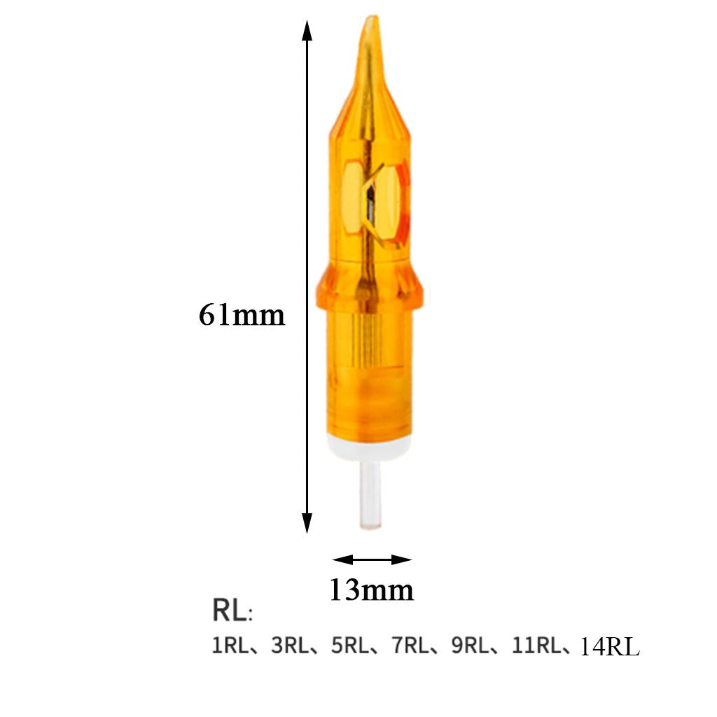 20Pcs Tattoo Cartridge Needles Tattoo Tips for Tattooing Supplies 1R