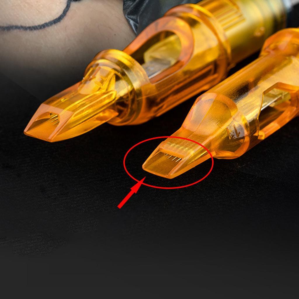 20Pcs Tattoo Cartridge Needles Tattoo Tips for Tattooing Supplies 1R