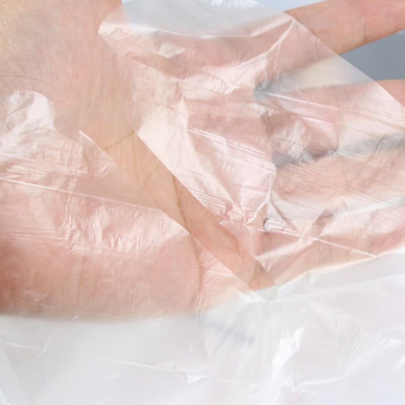 200 Pieces Disposable Neck Wrap Transparent Anti Wrinkle for SPA Home Ladies