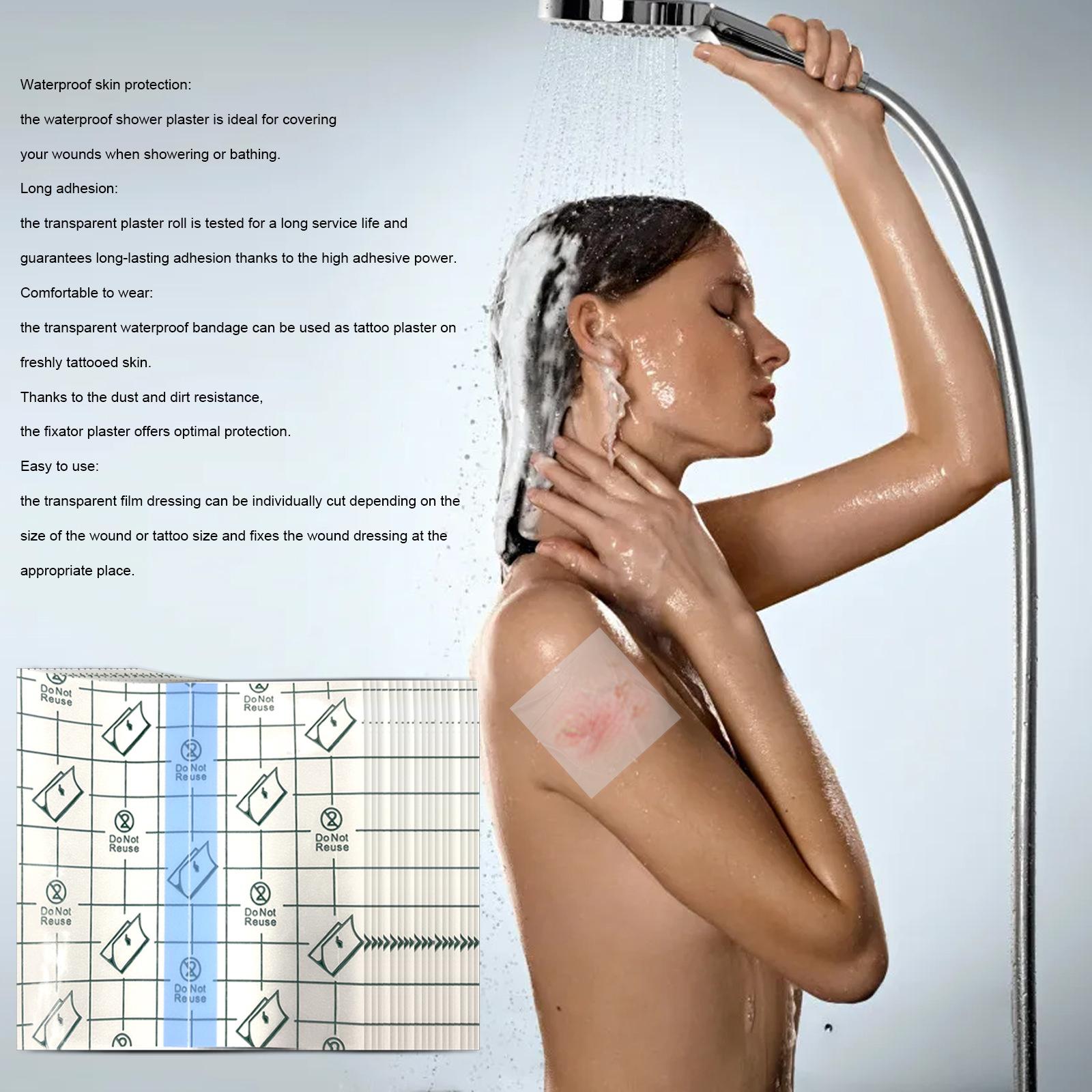 20Pcs Transparent Stretch Adhesive Bandage Anti Allergic Scars for Swimming