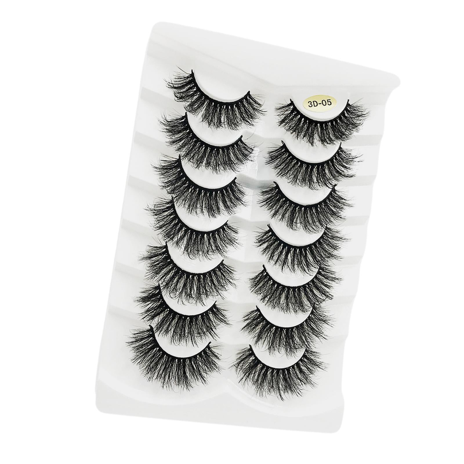 14 Pieces False Eyelash Suit Comfortable for Eyelash Extension Make up B