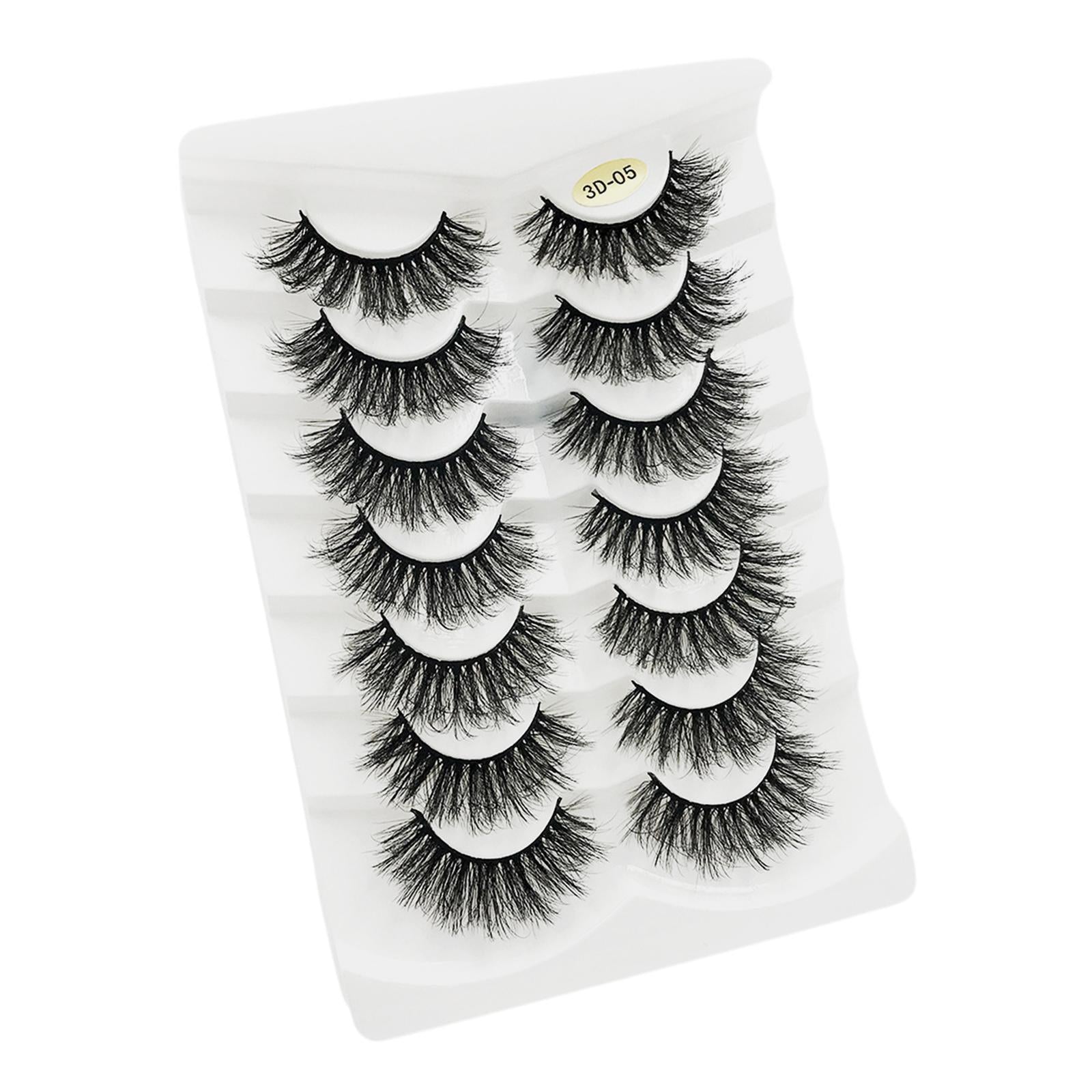 14 Pieces False Eyelash Suit Comfortable for Eyelash Extension Make up B