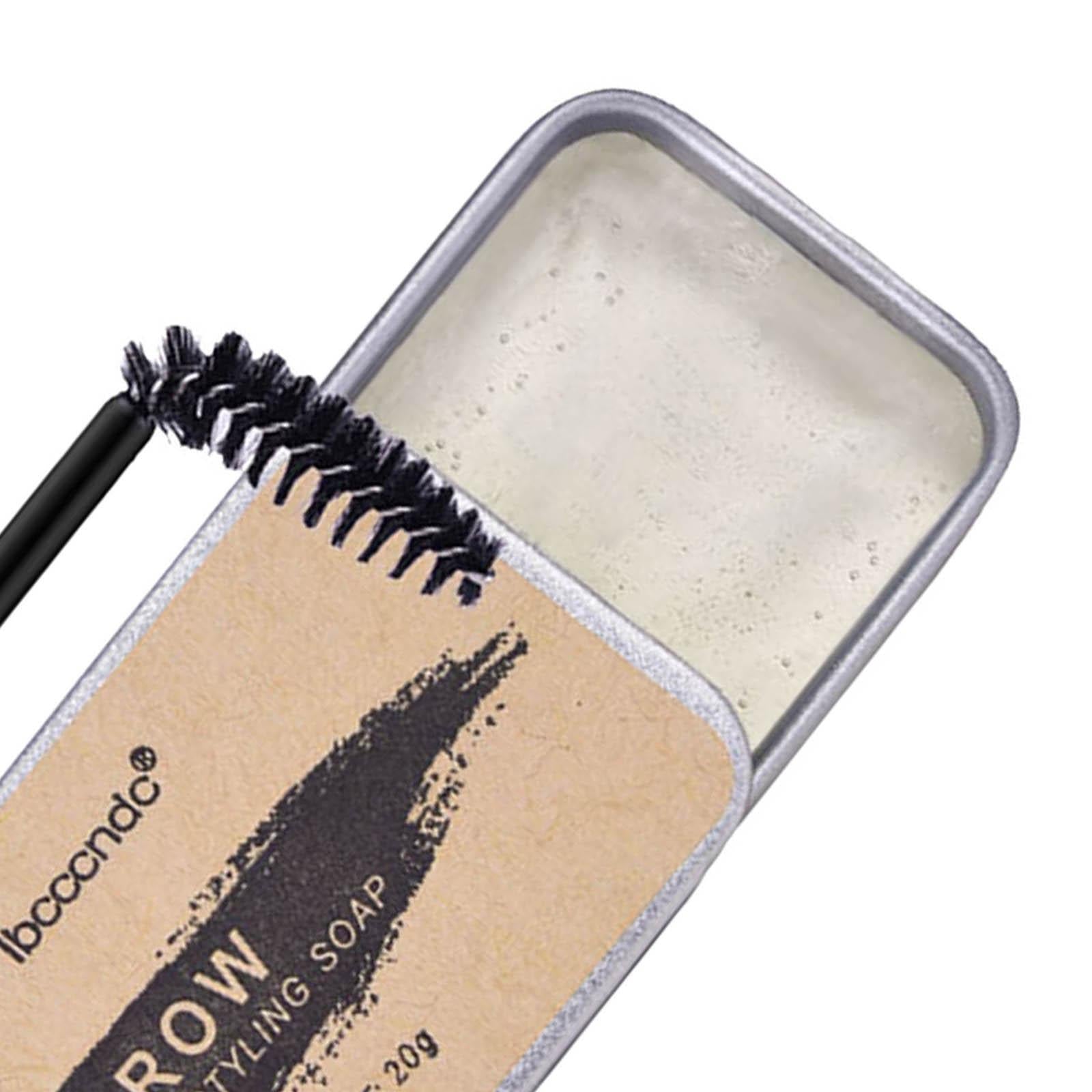 20G W/ Brush Natural Kit Long Lasting Eyebrow Soap Wax for Beauty Women