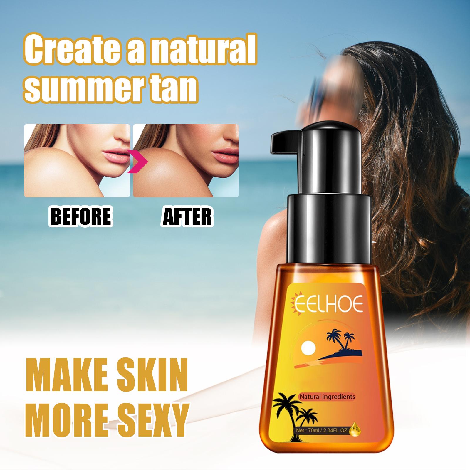 2.34oz Tanning Oil Elastic Hydrating Absorbs Quickly for Beach