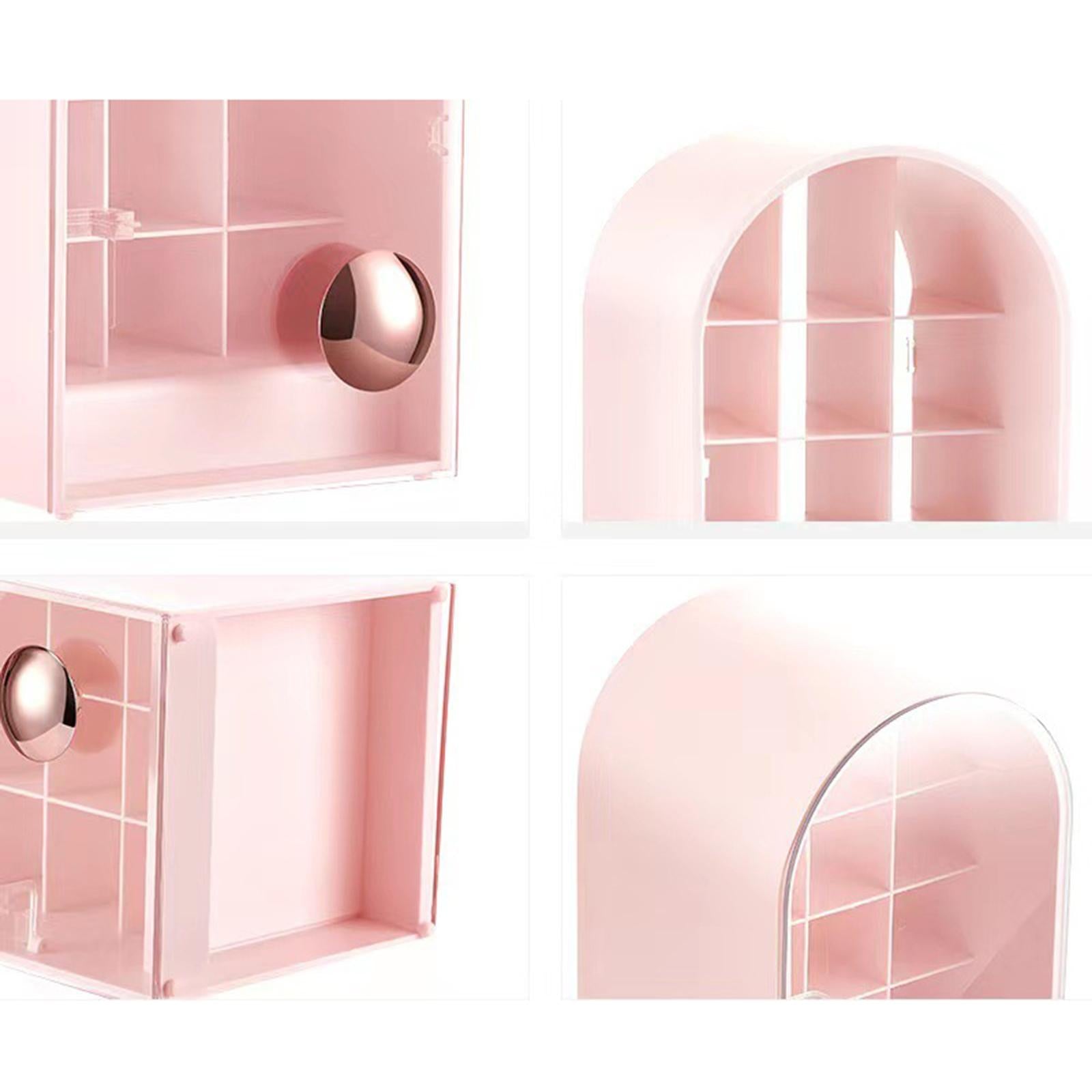 18 Grids Lipstick Holder Lip Gloss Holder Organizer Storage for Lipsticks Pink