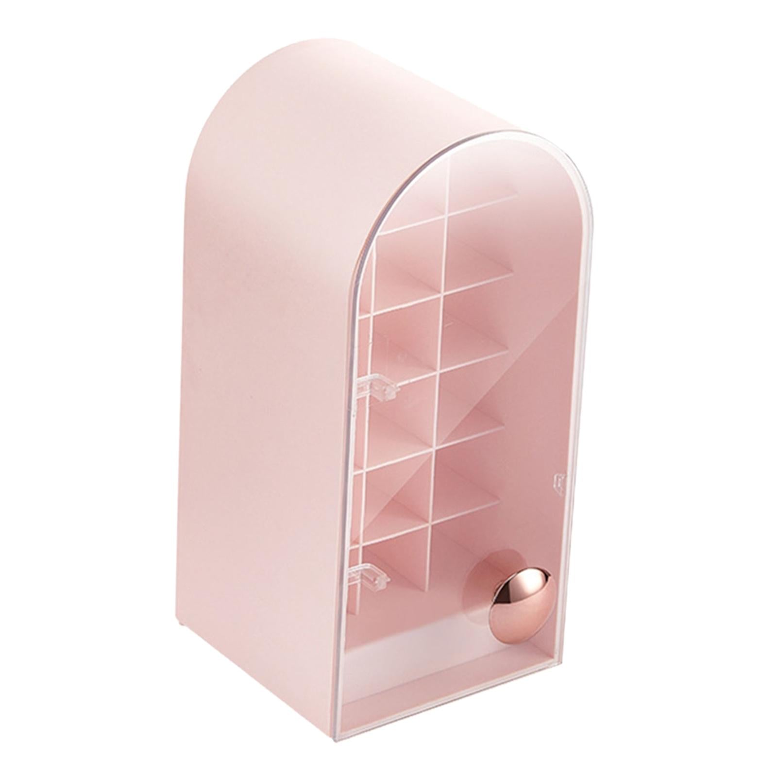 18 Grids Lipstick Holder Lip Gloss Holder Organizer Storage for Lipsticks Pink