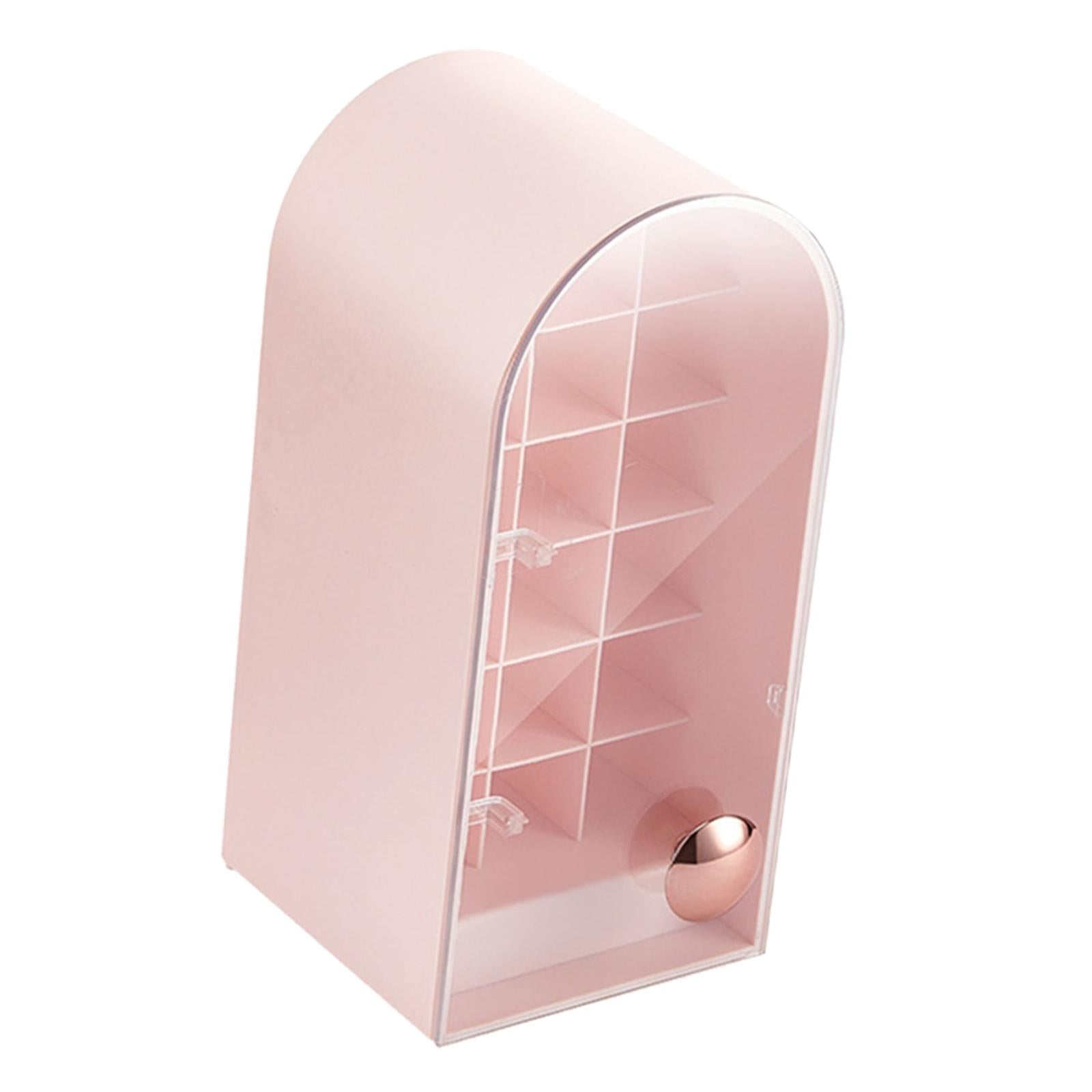 18 Grids Lipstick Holder Lip Gloss Holder Organizer Storage for Lipsticks Pink