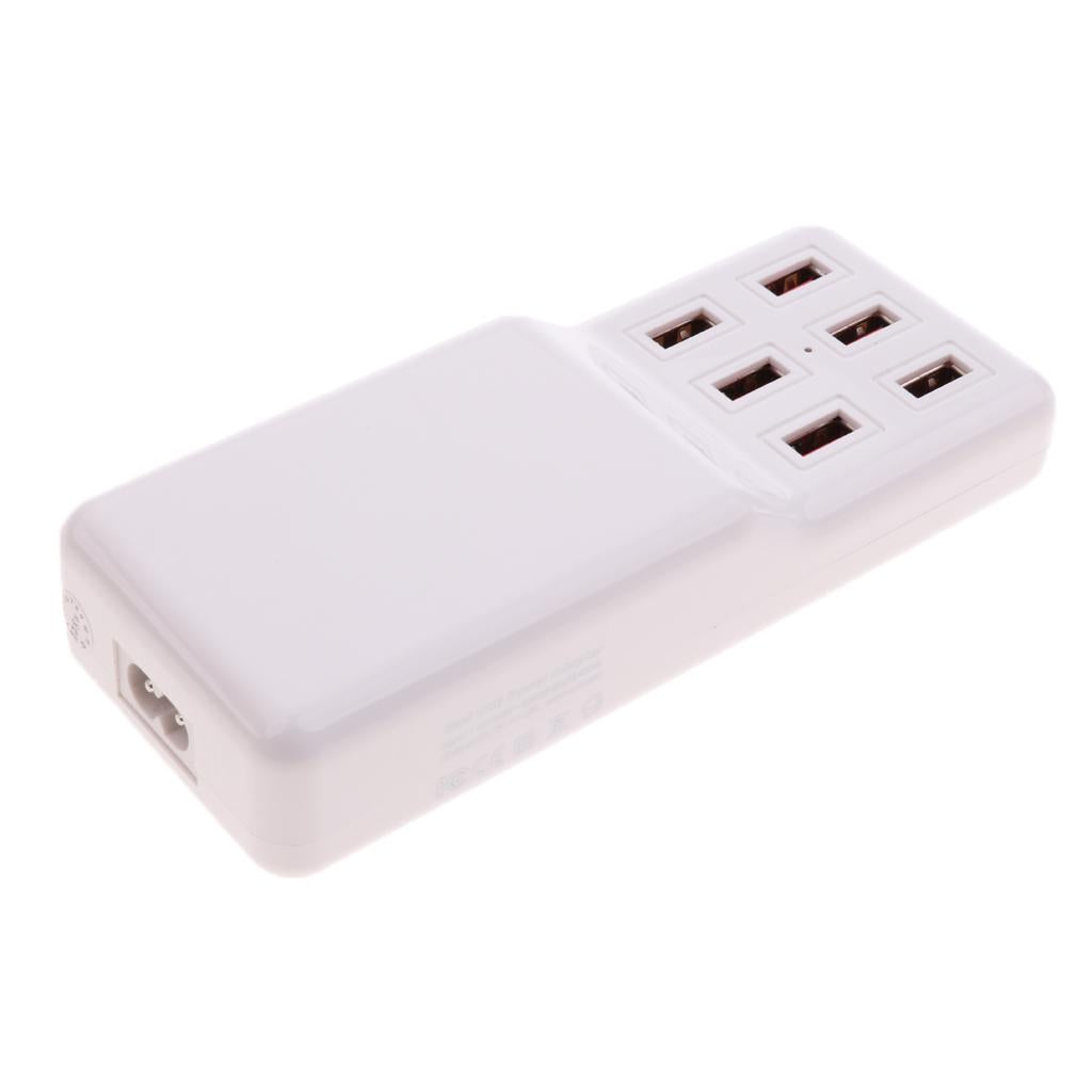 1x UK Plug High Speed 6 USB Ports USB Power Charge Adapter For Charging